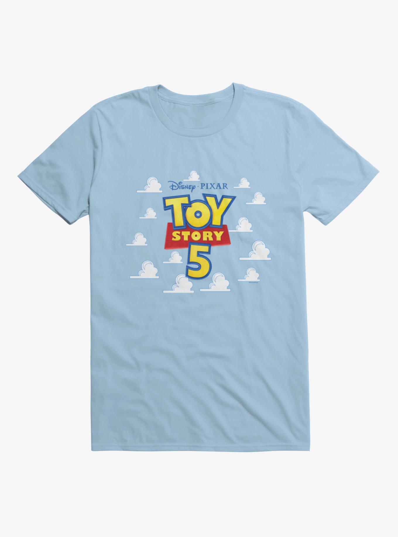 Disney Pixar Toy Story 5 Logo In The Clouds T-Shirt, , hi-res