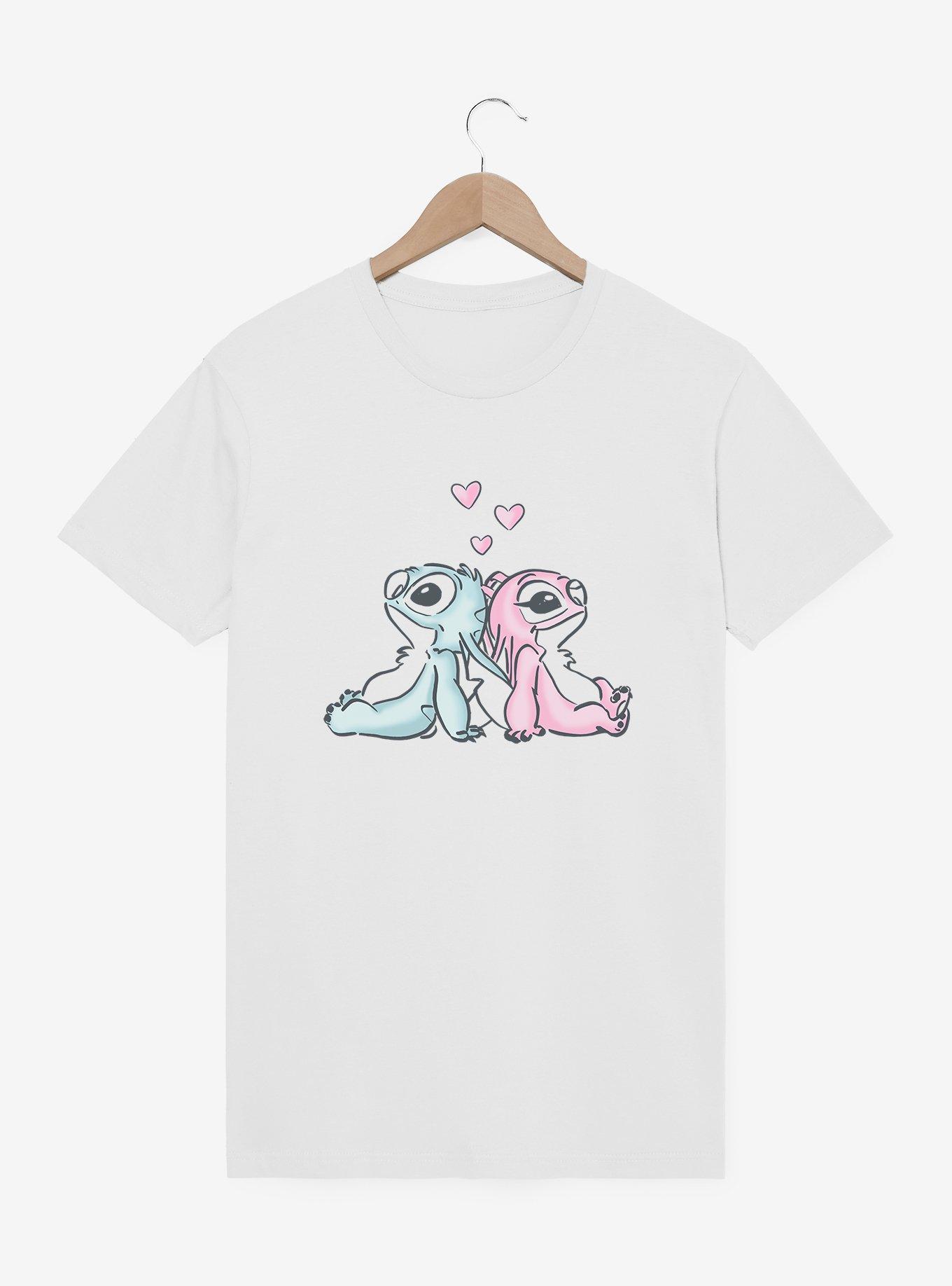 Disney Lilo & Stitch Thinking Of Love Stitch Angel T-Shirt, , hi-res