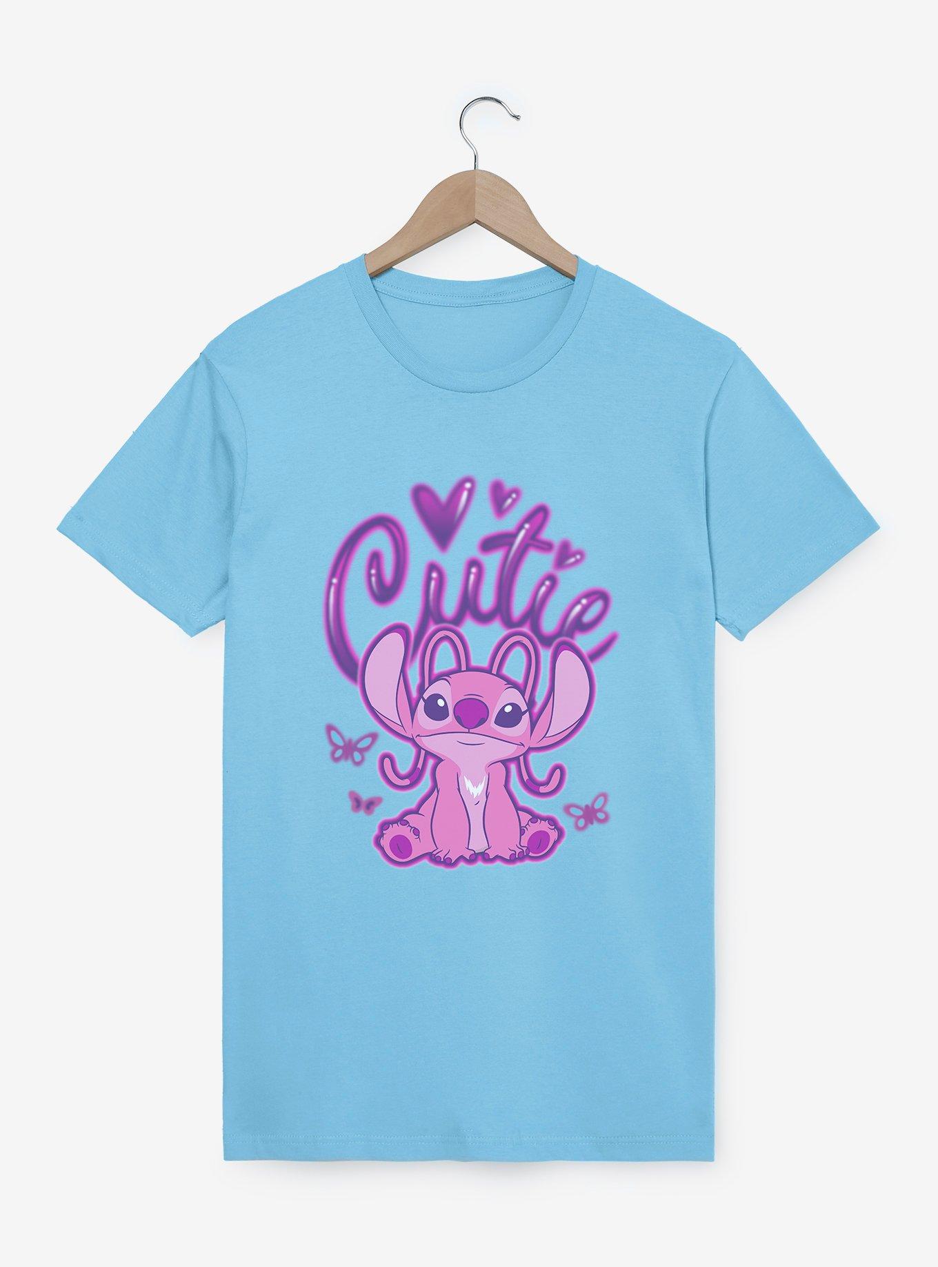 Disney Lilo & Stitch Cutie Spray Tag Angel T-Shirt, , hi-res