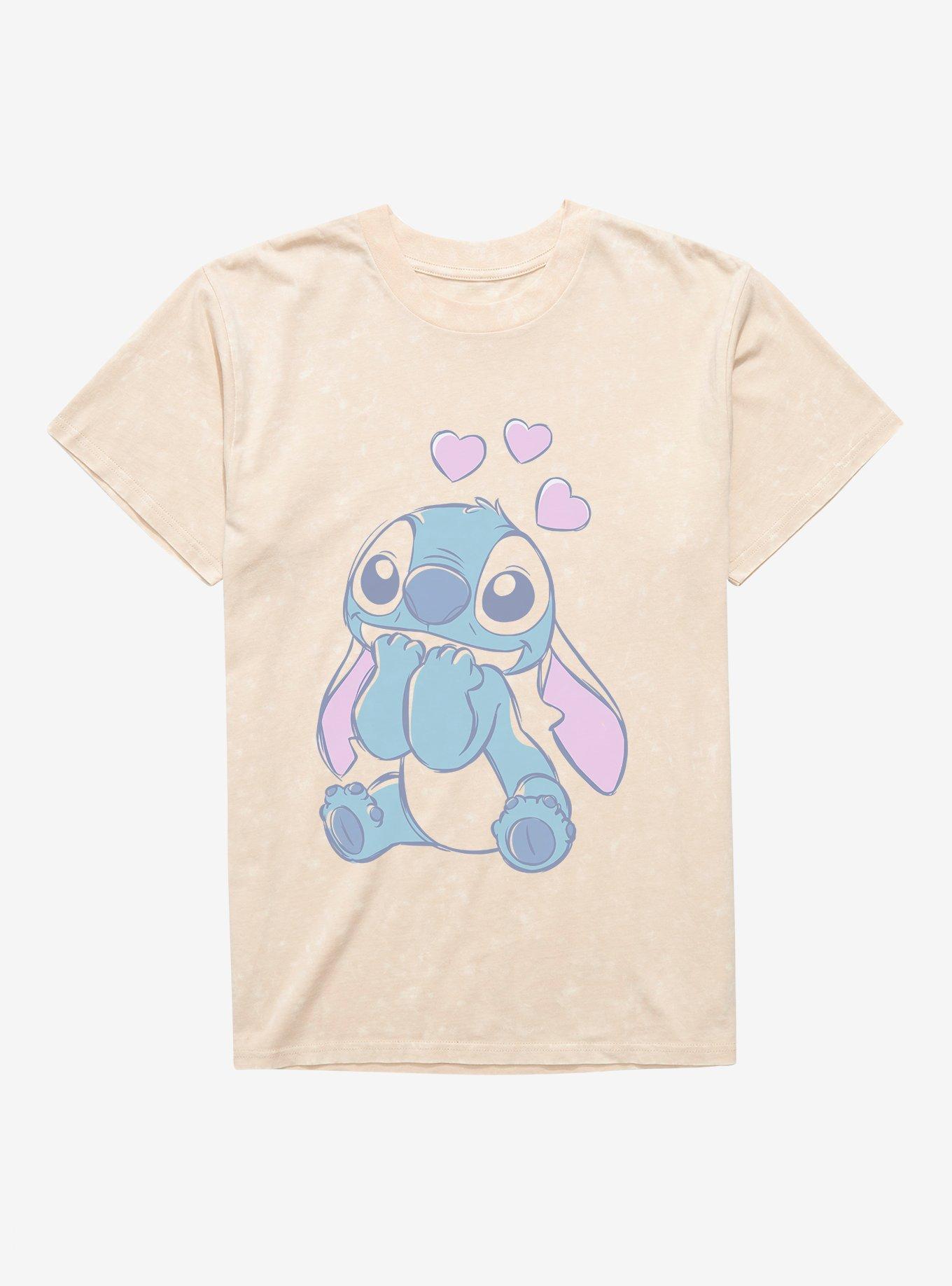 Disney Lilo & Stitch Too Cute To Hold In Mineral Wash T-Shirt, , hi-res
