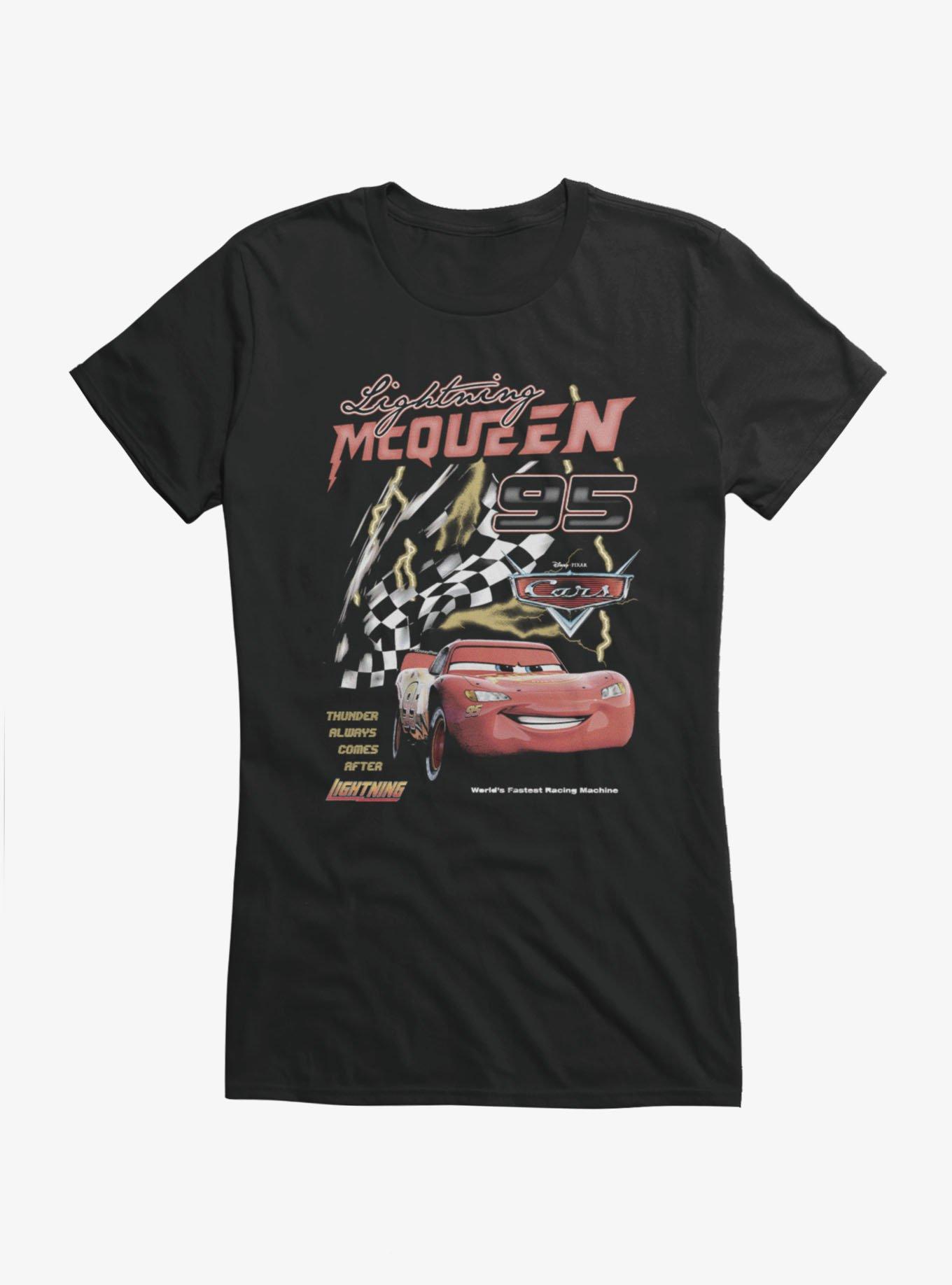 Disney Pixar Cars Lightning Mcqueen 95 Thunder Always Comes After Lightning Girls T-Shirt, , hi-res