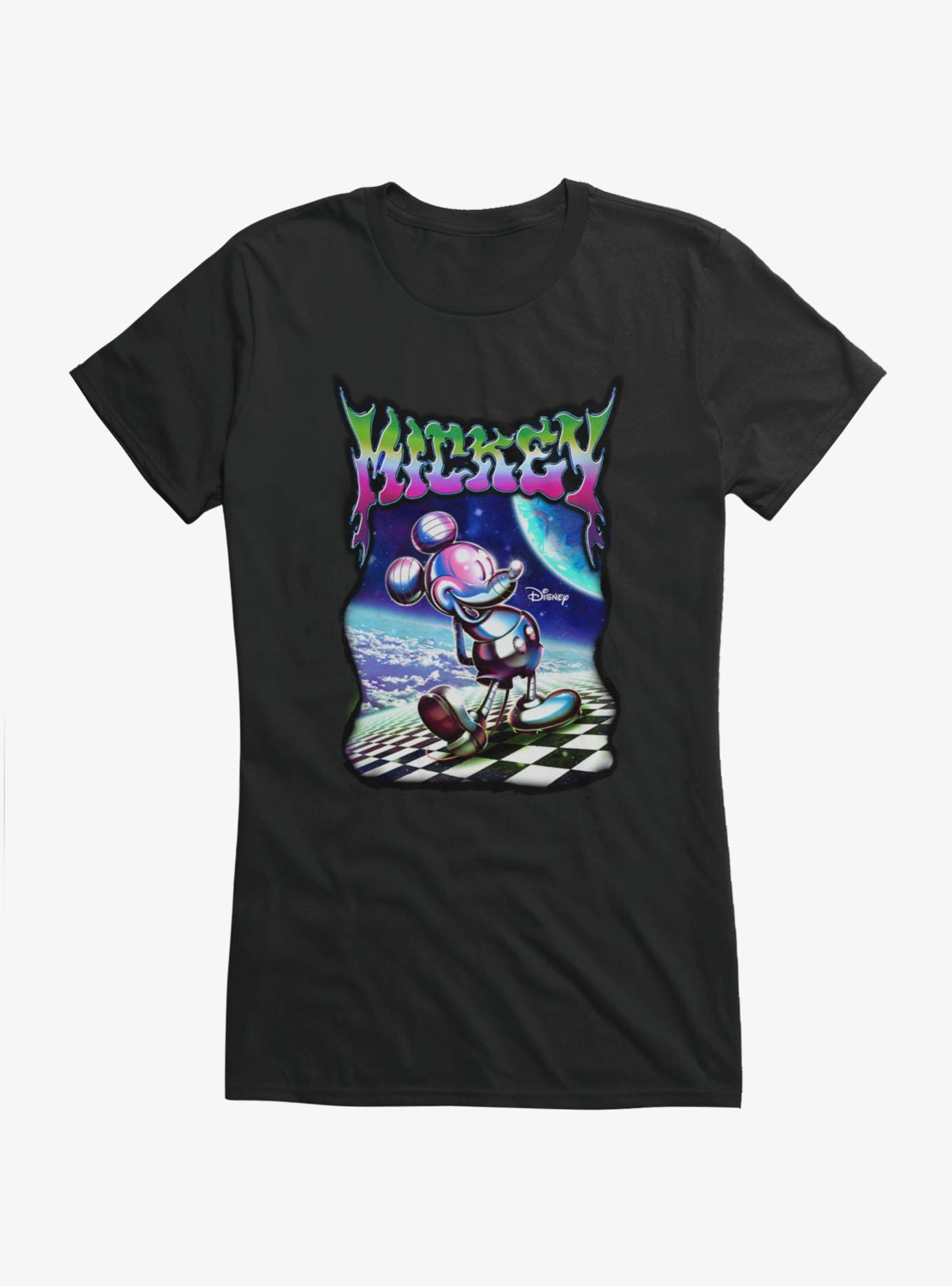 Disney Mickey Mouse Melting Metallic Mickey Universe Girls T-Shirt, , hi-res