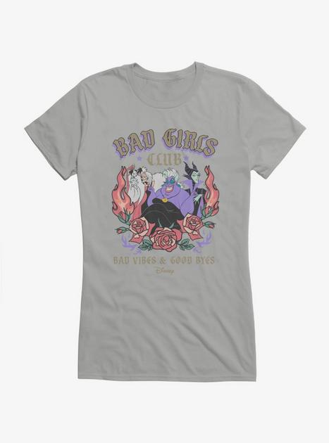 Disney Villains Bad Girls Club Bad Vibes & Good Byes Girls T-Shirt