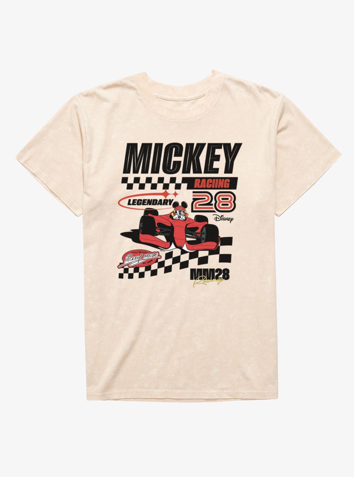 Disney Mickey Mouse Racing Legend 28 Pit Crew Mineral Wash T-Shirt, , hi-res