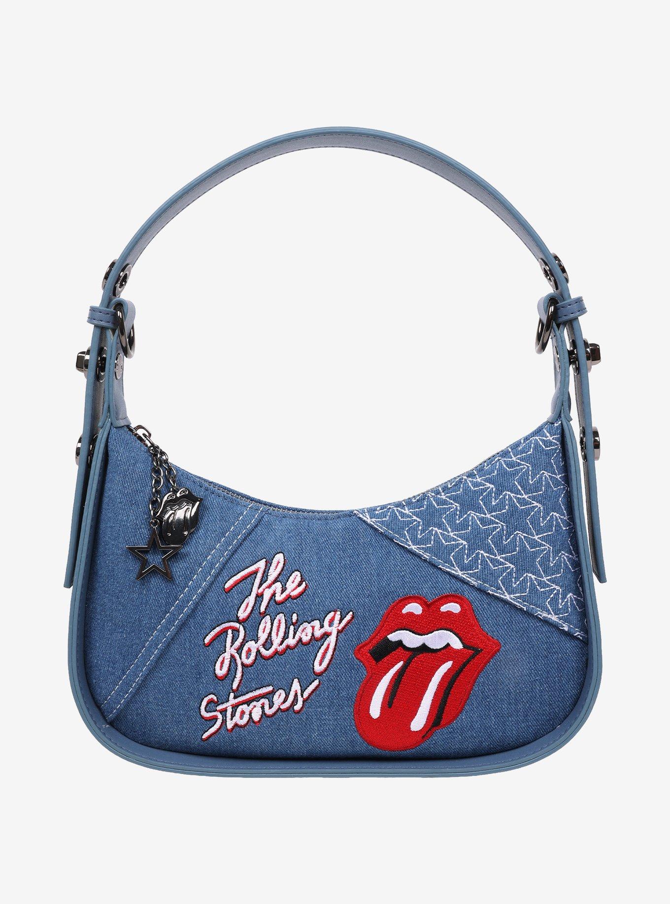 The Rolling Stones Denim Shoulder Bag, , hi-res