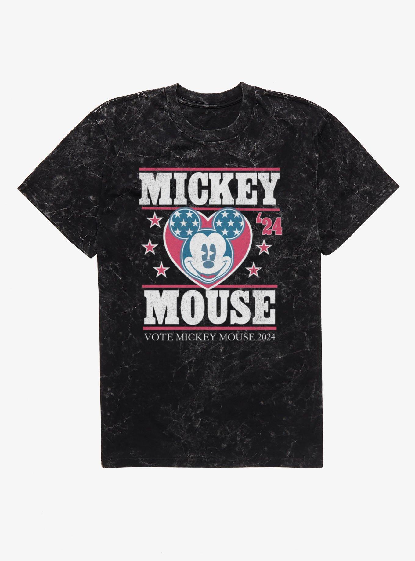 Disney Mickey Mouse 2024 Campaign Vote Mineral Wash T-Shirt, , hi-res