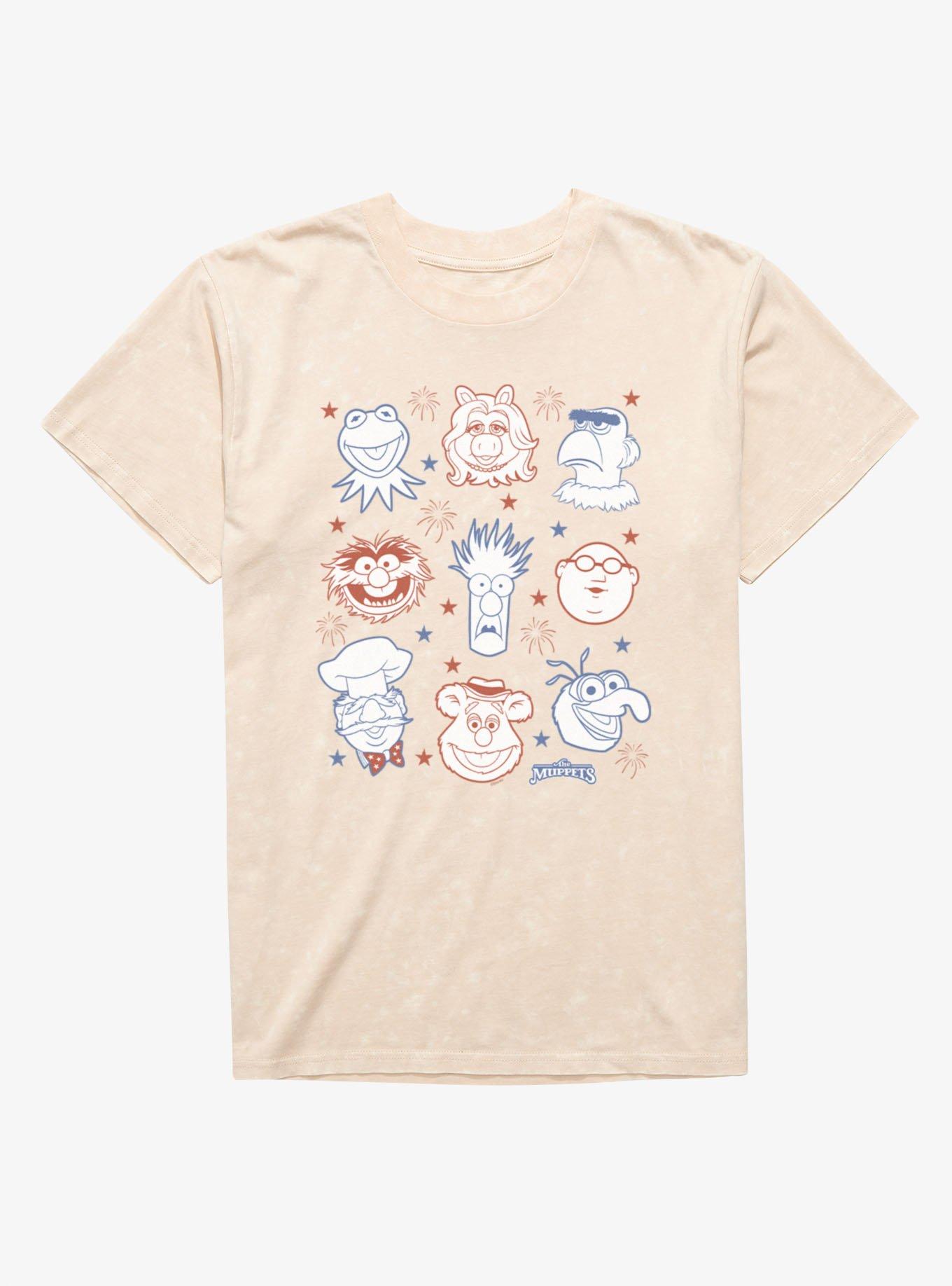 Disney Muppets Star Spangled Faces Mineral Wash T-Shirt, , hi-res