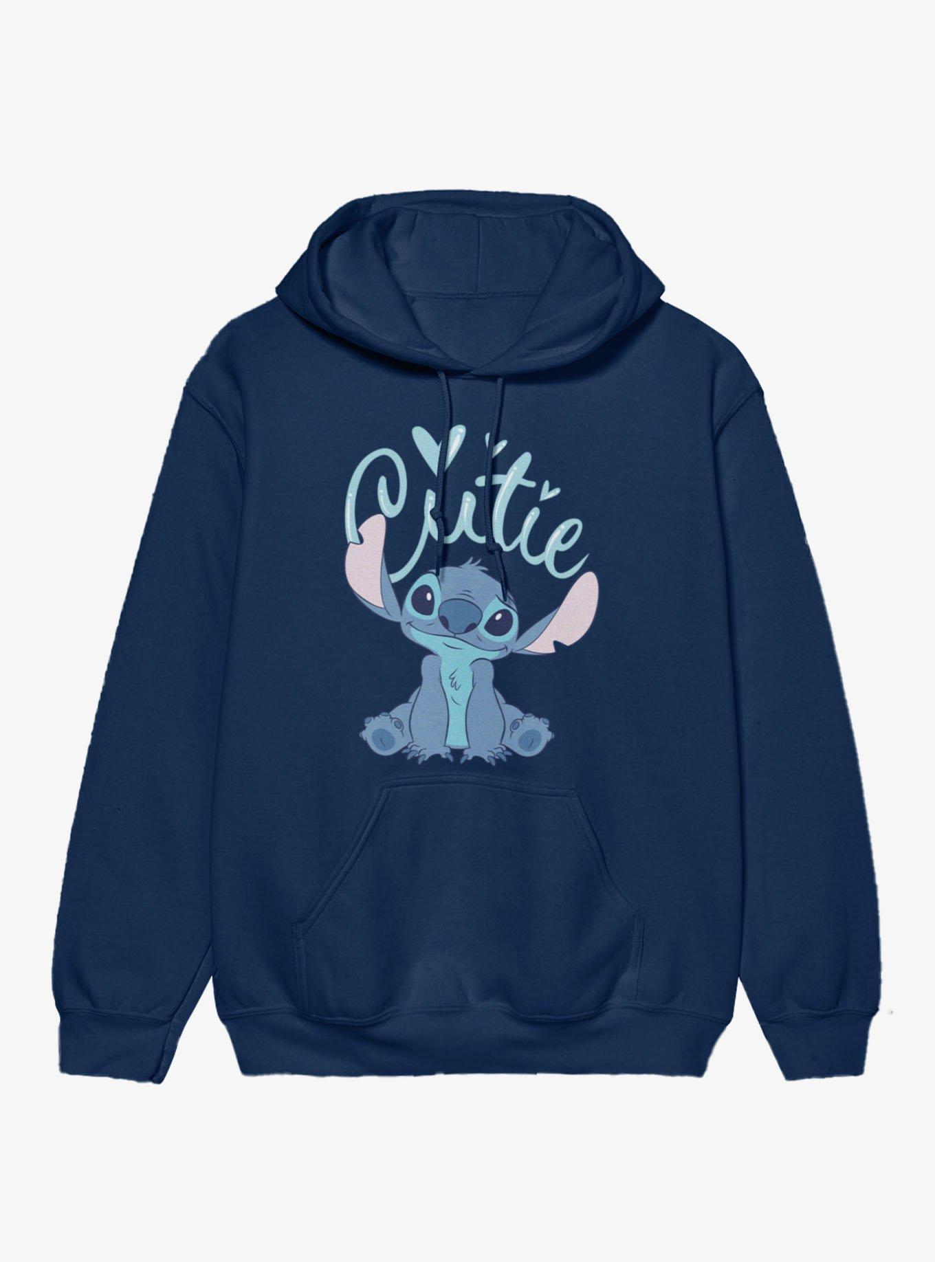Disney Lilo & Stitch Cutie Heart Sits Hoodie, , hi-res