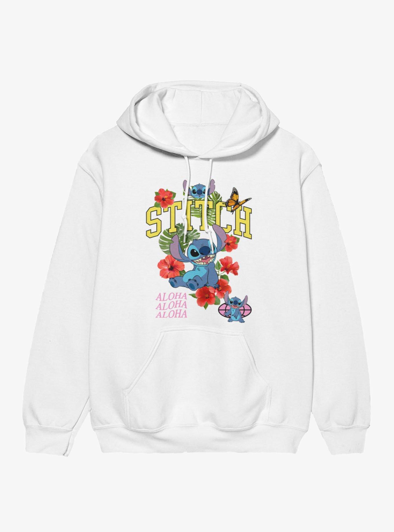 Disney Lilo & Stitch Aloha Life In Flowers Hoodie, , hi-res