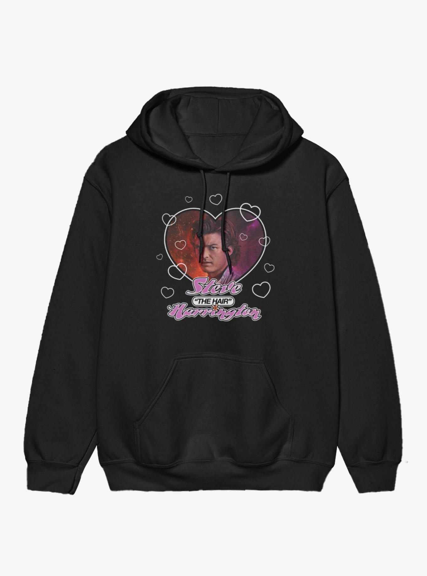 Stranger Things Steve The Hair Harrington Heart Throb Hoodie, , hi-res