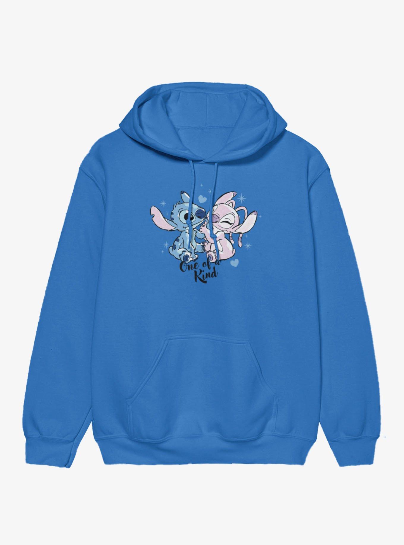Disney Lilo & Stitch One Of A Kind Hand Hold Angel And Stitch Hoodie