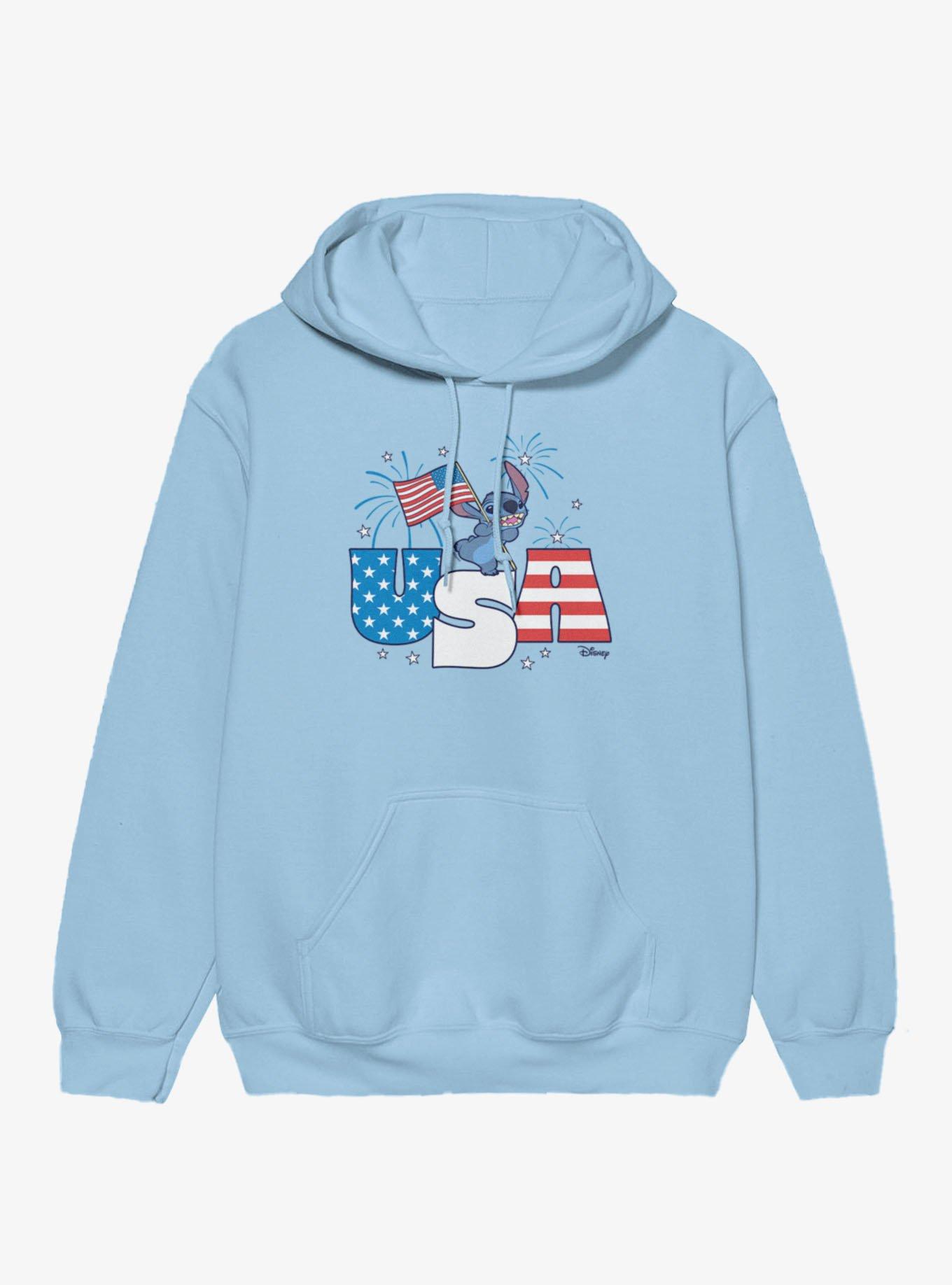 Disney Lilo & Stitch Fireworks 4th Of July Stitch Hoodie, , hi-res