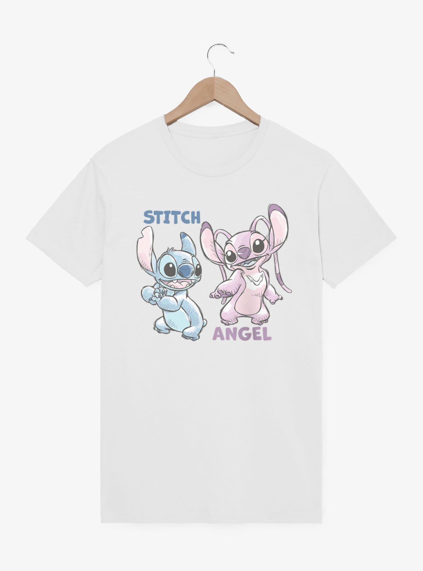 Disney Lilo & Stitch Angel And Stitch Sketches T-Shirt