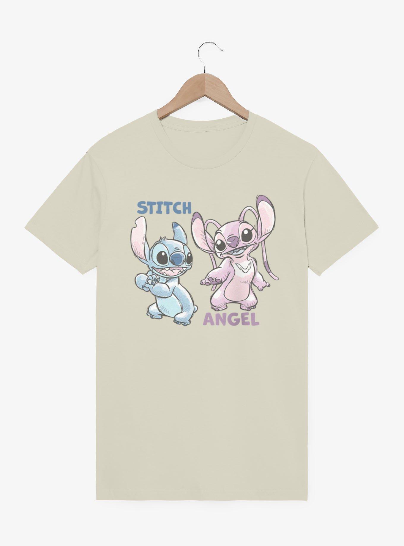 Disney Lilo & Stitch Angel And Stitch Sketches T-Shirt