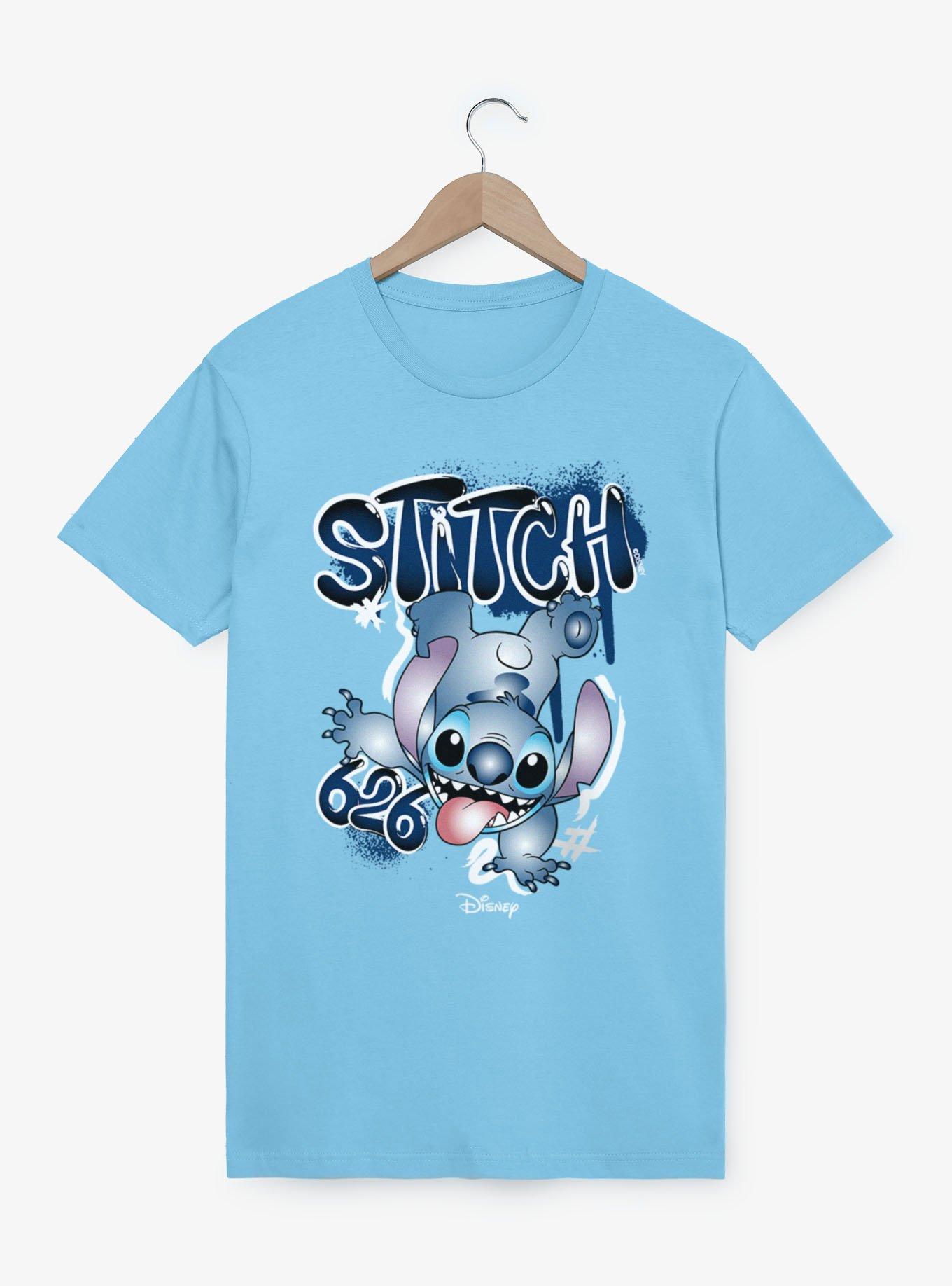 stitch様 Disney Lilo & Stitch 626 Graffiti Handstand T-Shirt - BLUE | BoxLunch