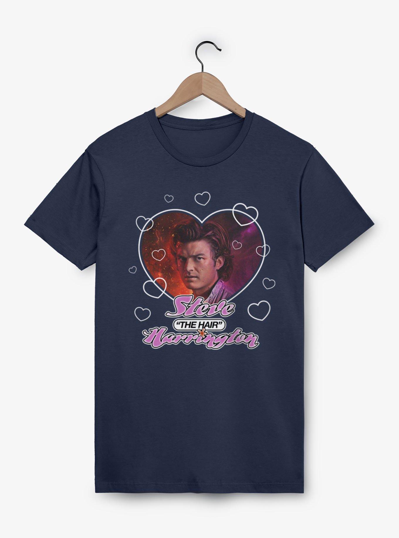 Stranger Things Steve The Hair Harrington Heart Throb T-Shirt, , hi-res