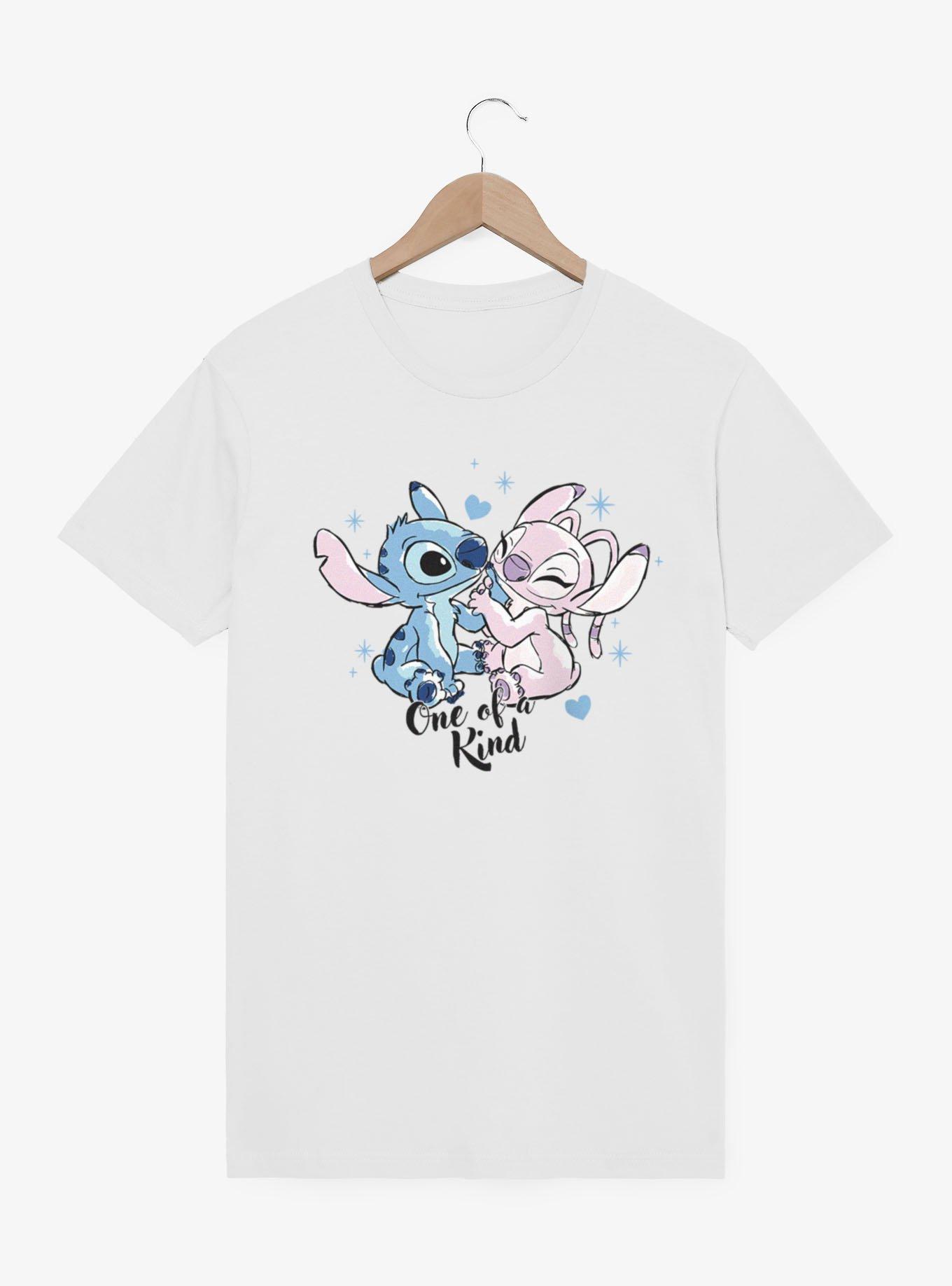 Disney Lilo & Stitch One Of A Kind Hand Hold Angel And Stitch T-Shirt, , hi-res