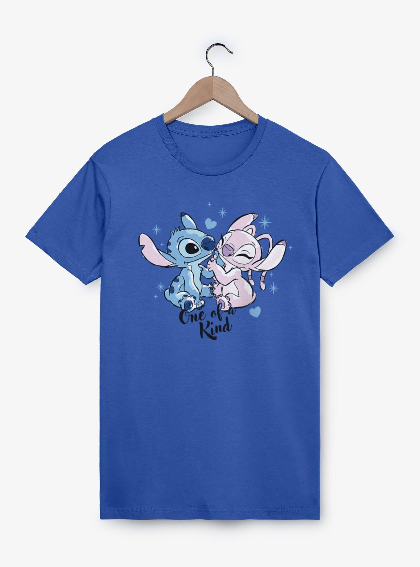 Disney Lilo & Stitch One Of A Kind Hand Hold Angel And Stitch T-Shirt