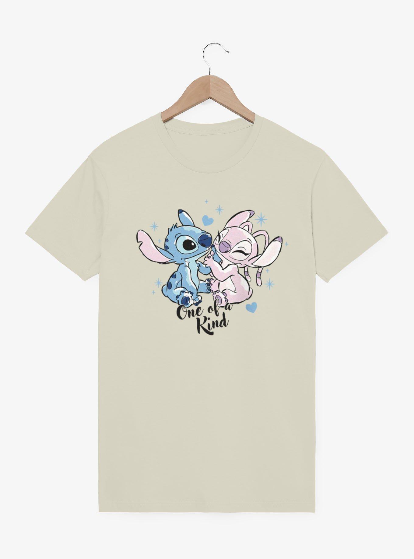 Disney Lilo & Stitch One Of A Kind Hand Hold Angel And Stitch T-Shirt