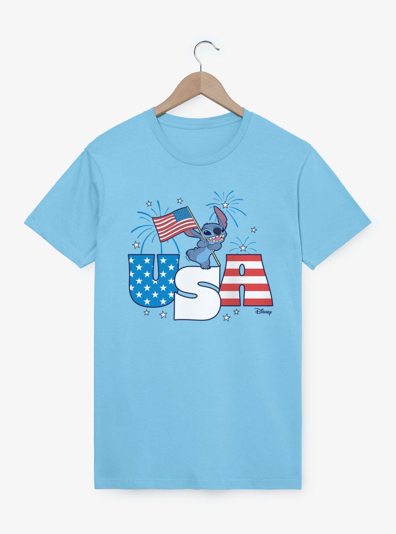 Disney Lilo & Stitch Fireworks 4th Of July Stitch T-Shirt