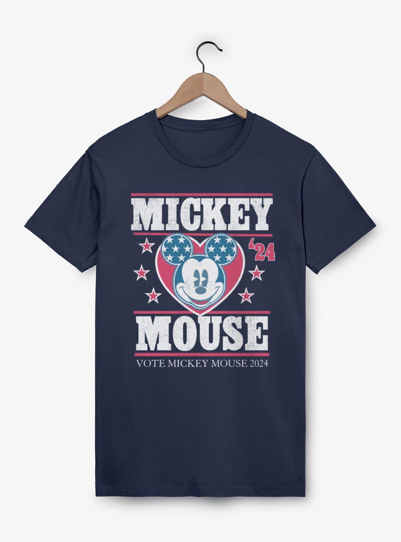 Disney Mickey Mouse 2024 Campaign Vote T-Shirt, MIDNIGHT NAVY, hi-res view 1