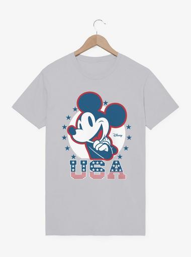 トップス DENIMDUNGAREEHollywoodStudios Mickey TEE Disney Mickey Mouse USA Icon T-Shirt - BLUE | BoxLunch