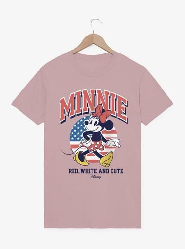 Disney Minnie Mouse Red White And Cute Cool Retro Pose 4th Of July