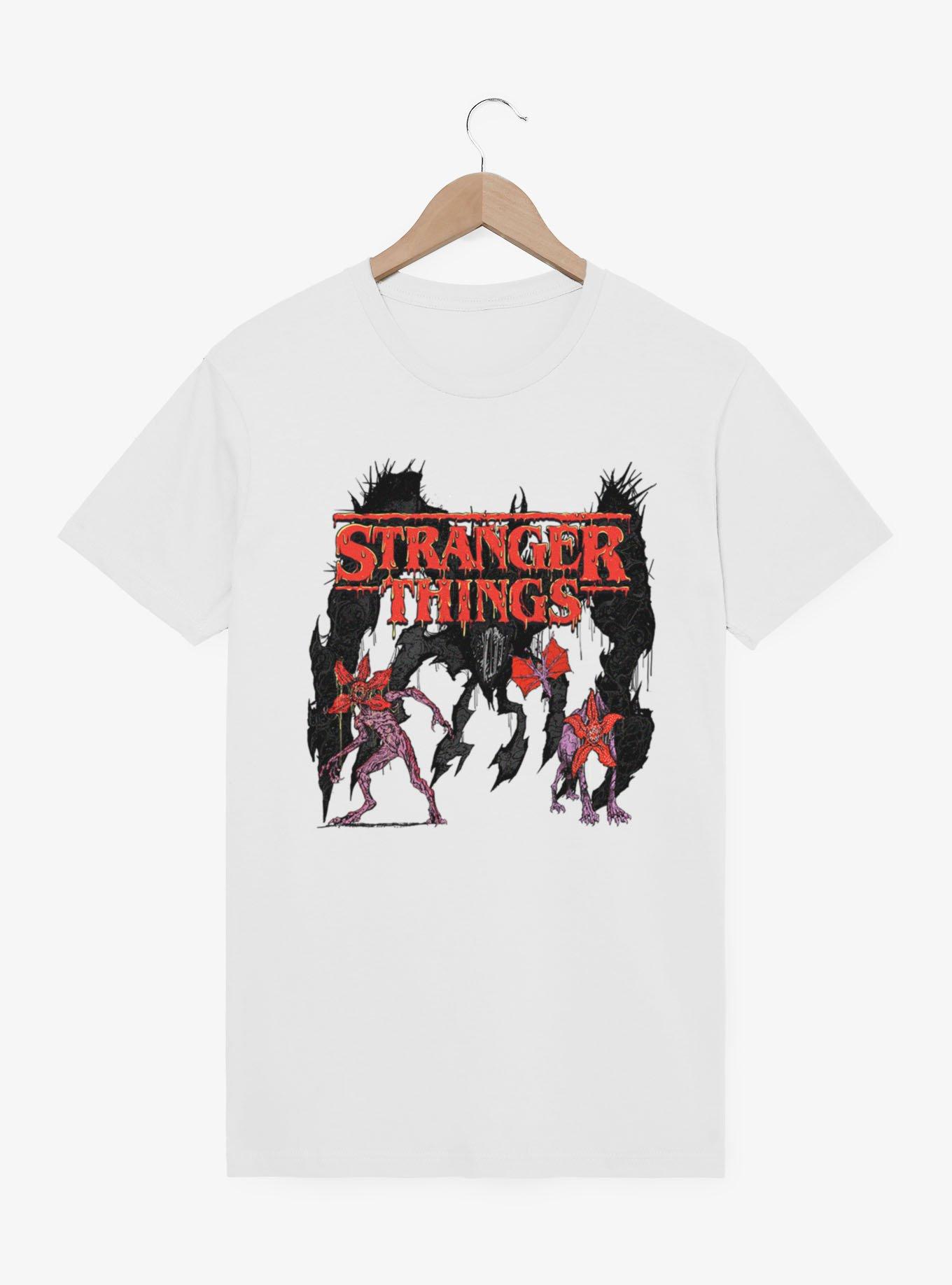 Stranger Things Melting Logo & Demogorgons T-Shirt