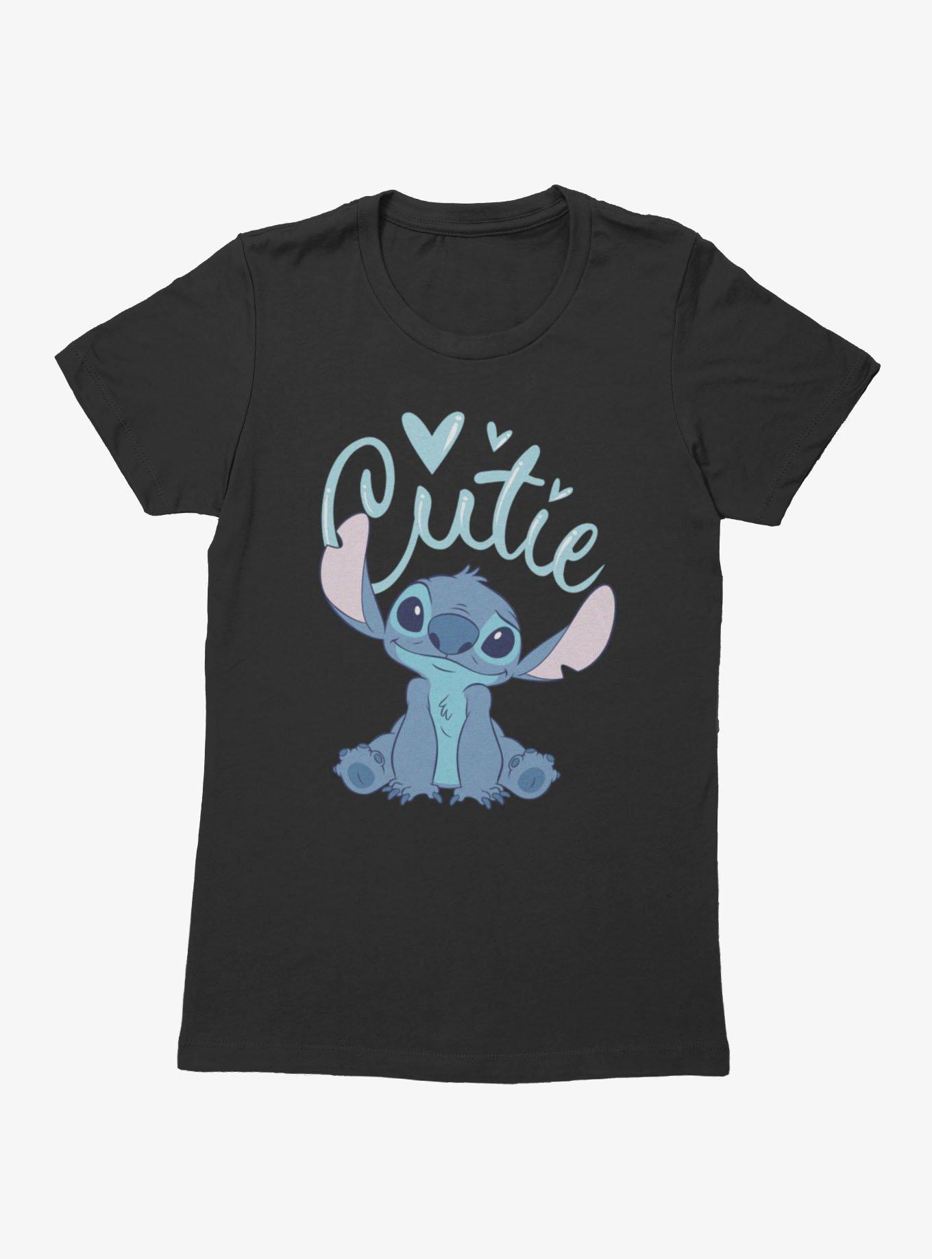 Disney Lilo & Stitch Cutie Heart Sits Womens T-Shirt, , hi-res