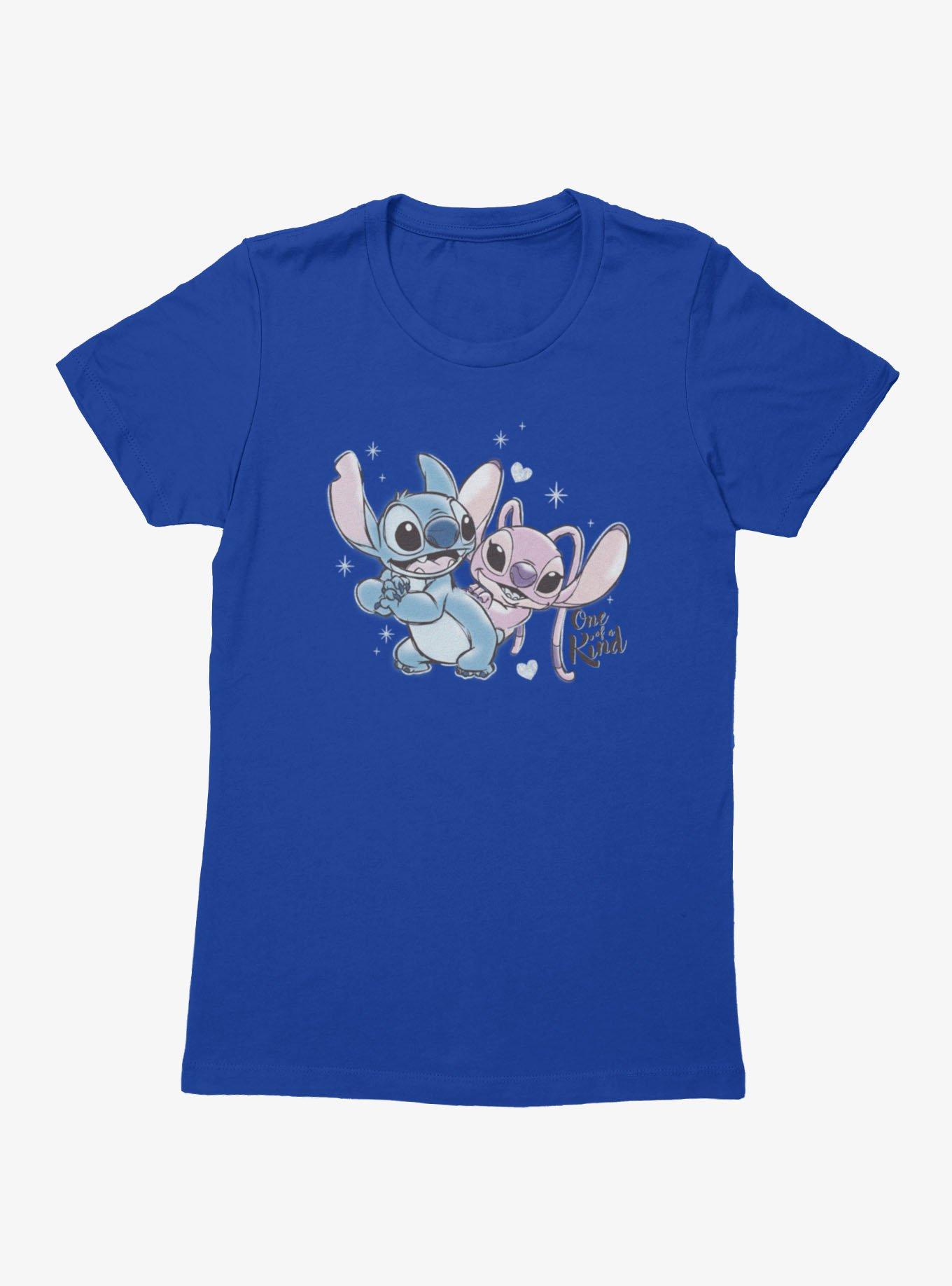 Disney Lilo & Stitch One Of A Kind Angel And Stitch Womens T-Shirt