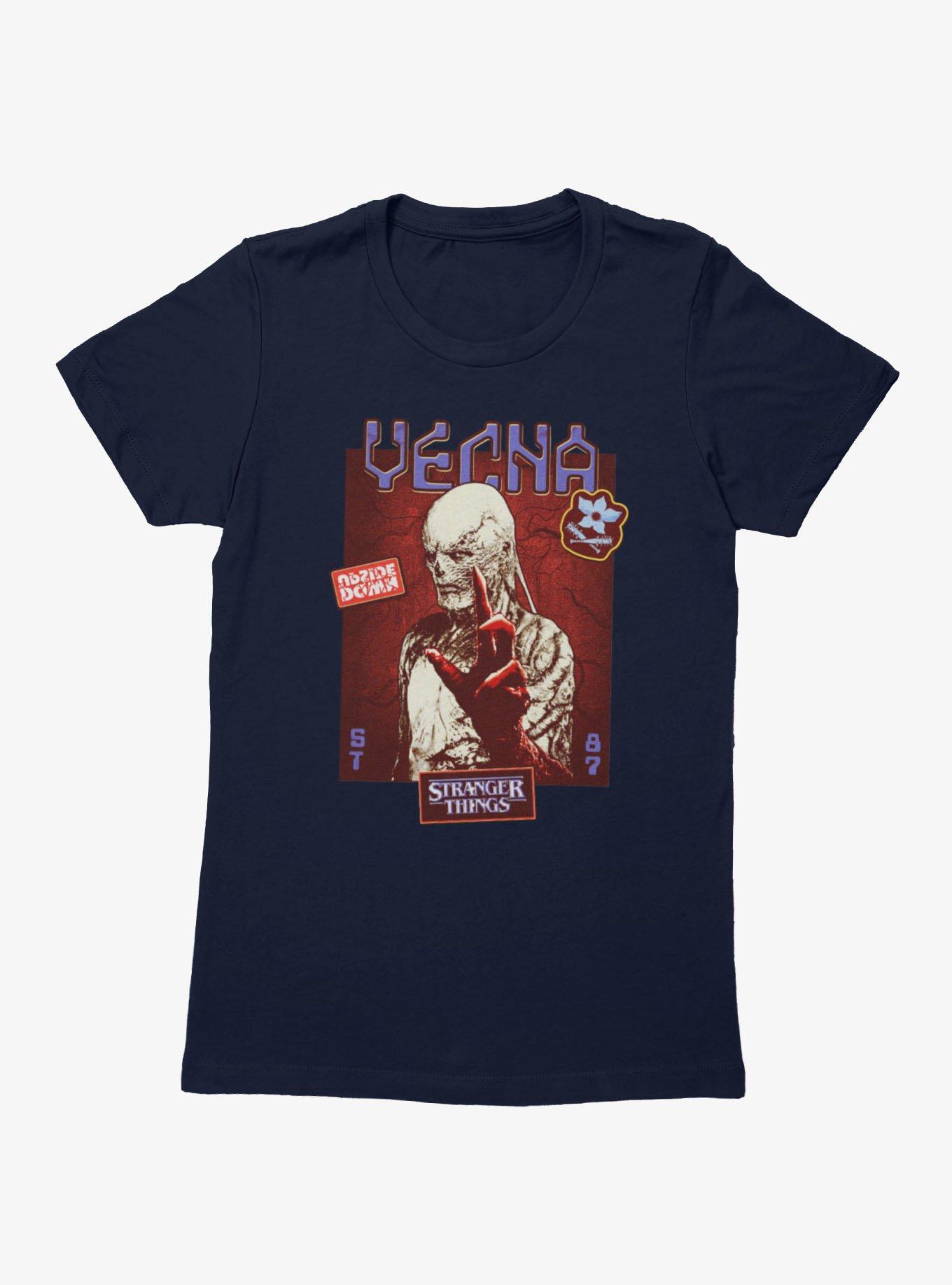 Stranger Things Vecna Upside Down Hand Up Card Womens T-Shirt