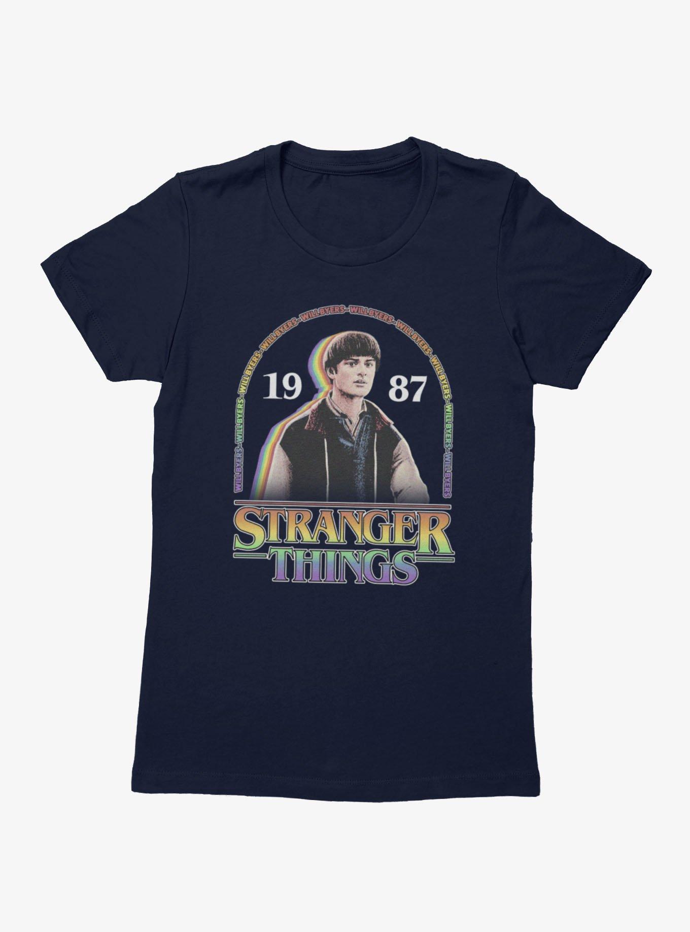 Stranger Things Will Byers 1987 Rainbow Arch Womens T-Shirt, , hi-res