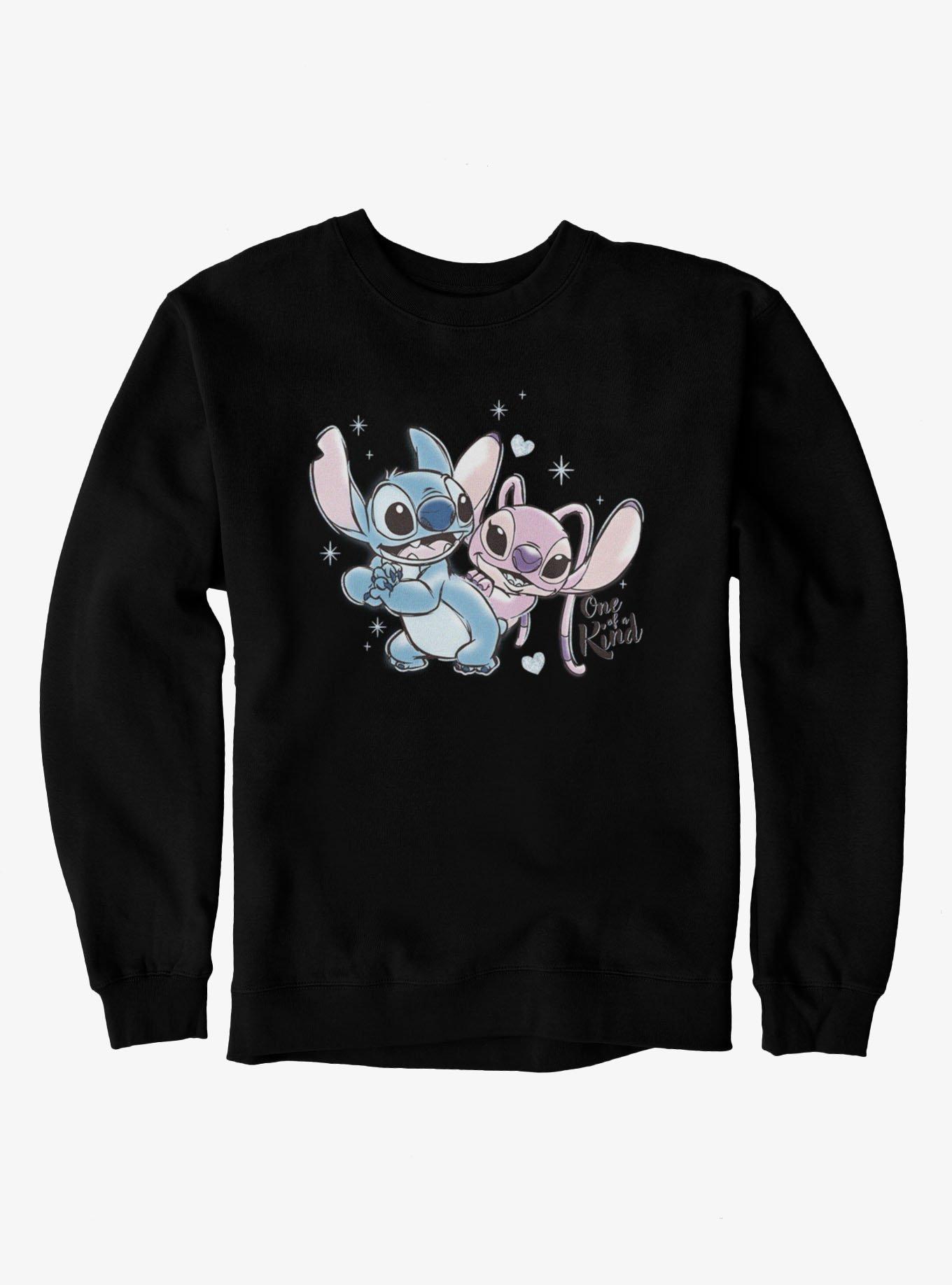 Disney Lilo & Stitch One Of A Kind Angel And Stitch Sweatshirt, , hi-res