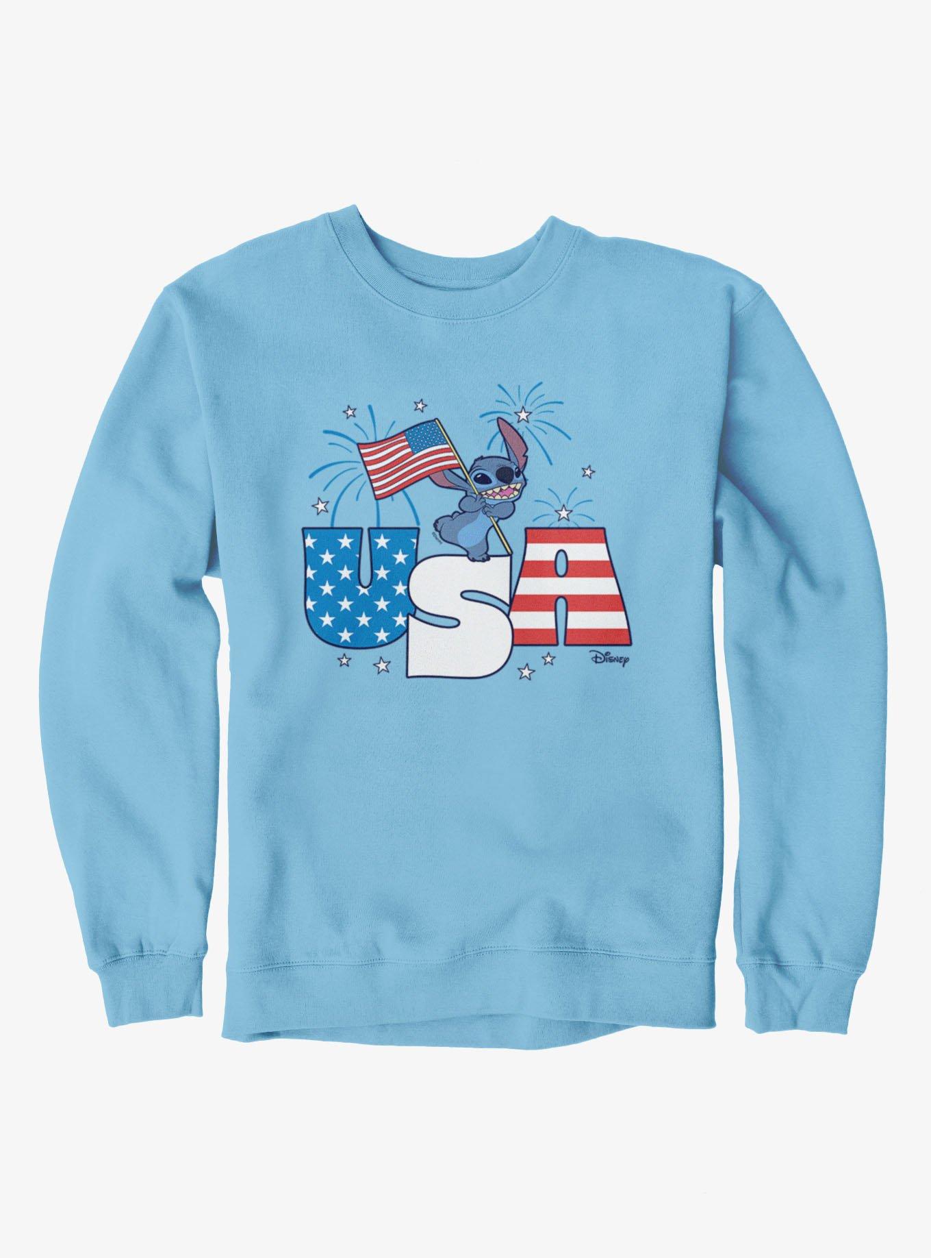 Disney Lilo & Stitch Fireworks 4th Of July Stitch Sweatshirt, , hi-res