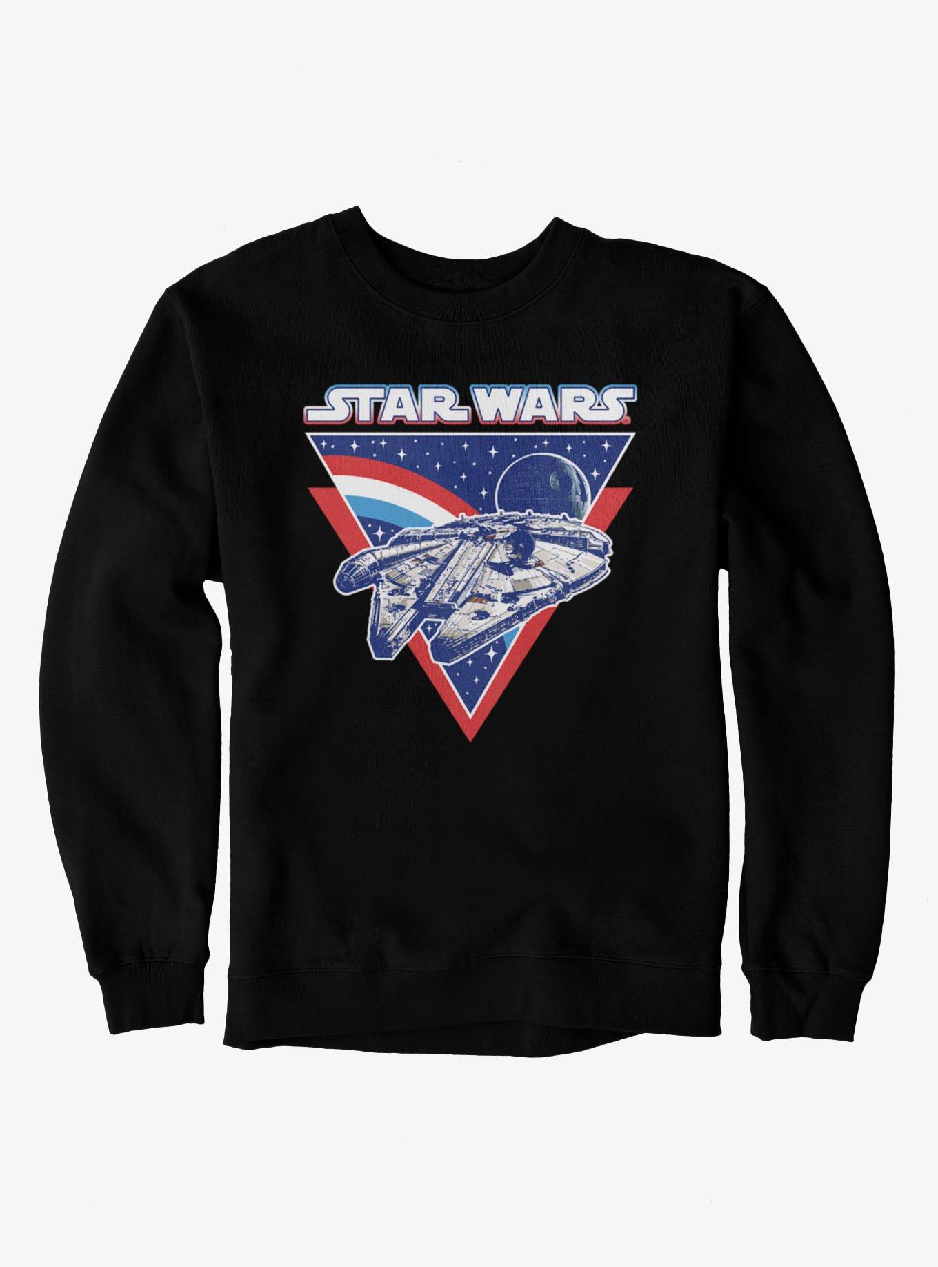 Star Wars Millennium Falcon Vintage Red White And Triangle Sweatshirt, , hi-res