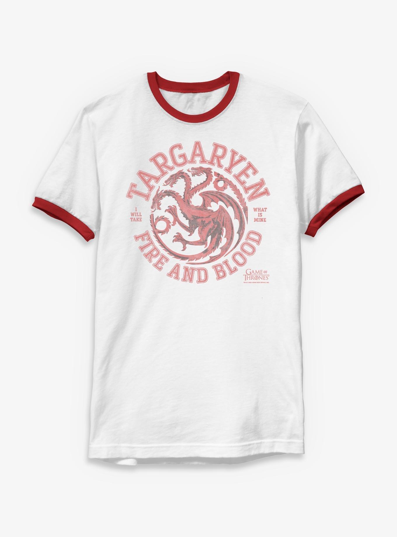 Game Of Thrones Collegiate Targaryen Ringer T-Shirt, , hi-res