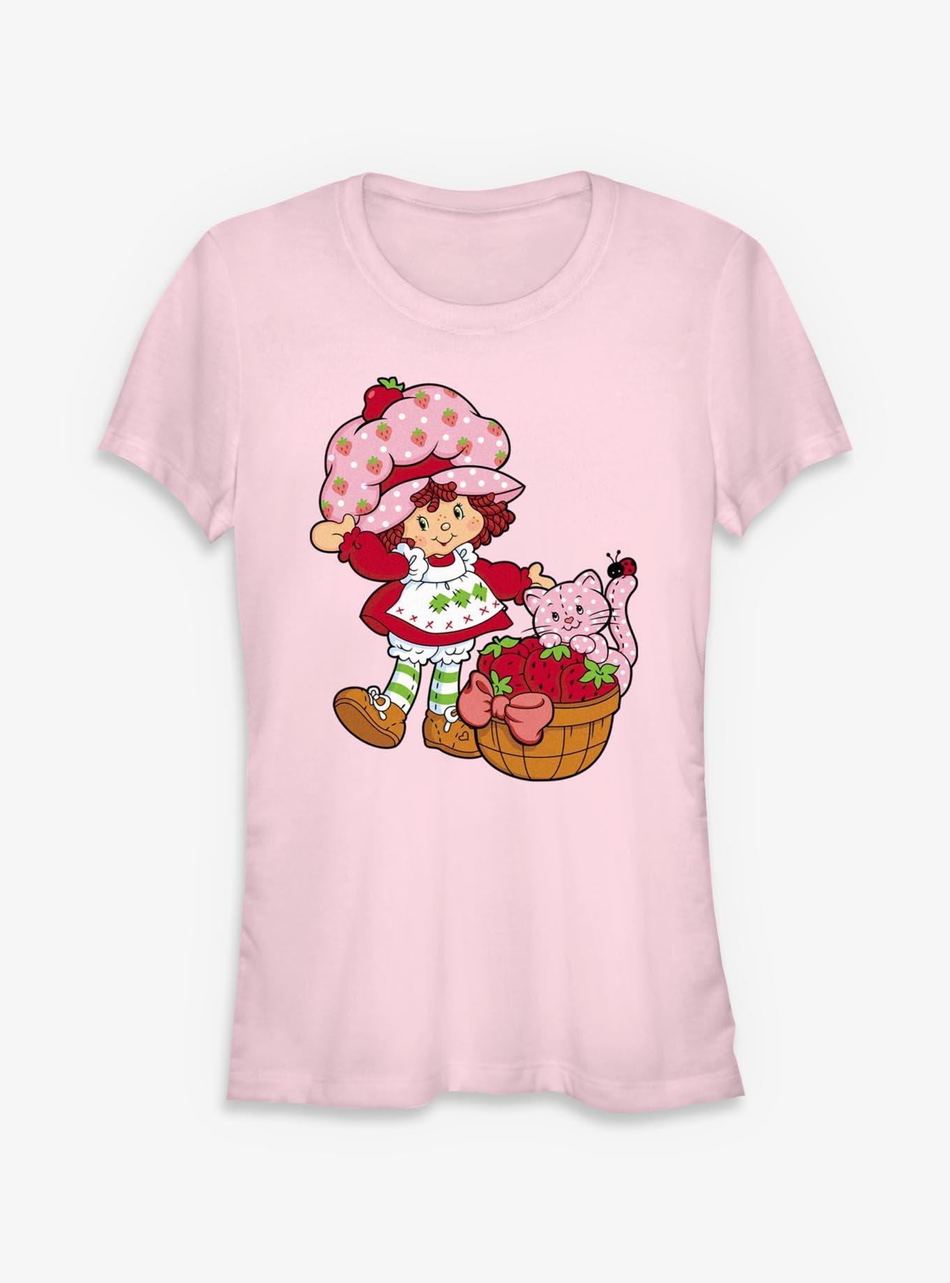 Strawberry Shortcake Strawberry Custard Basket Girls T-Shirt, , hi-res