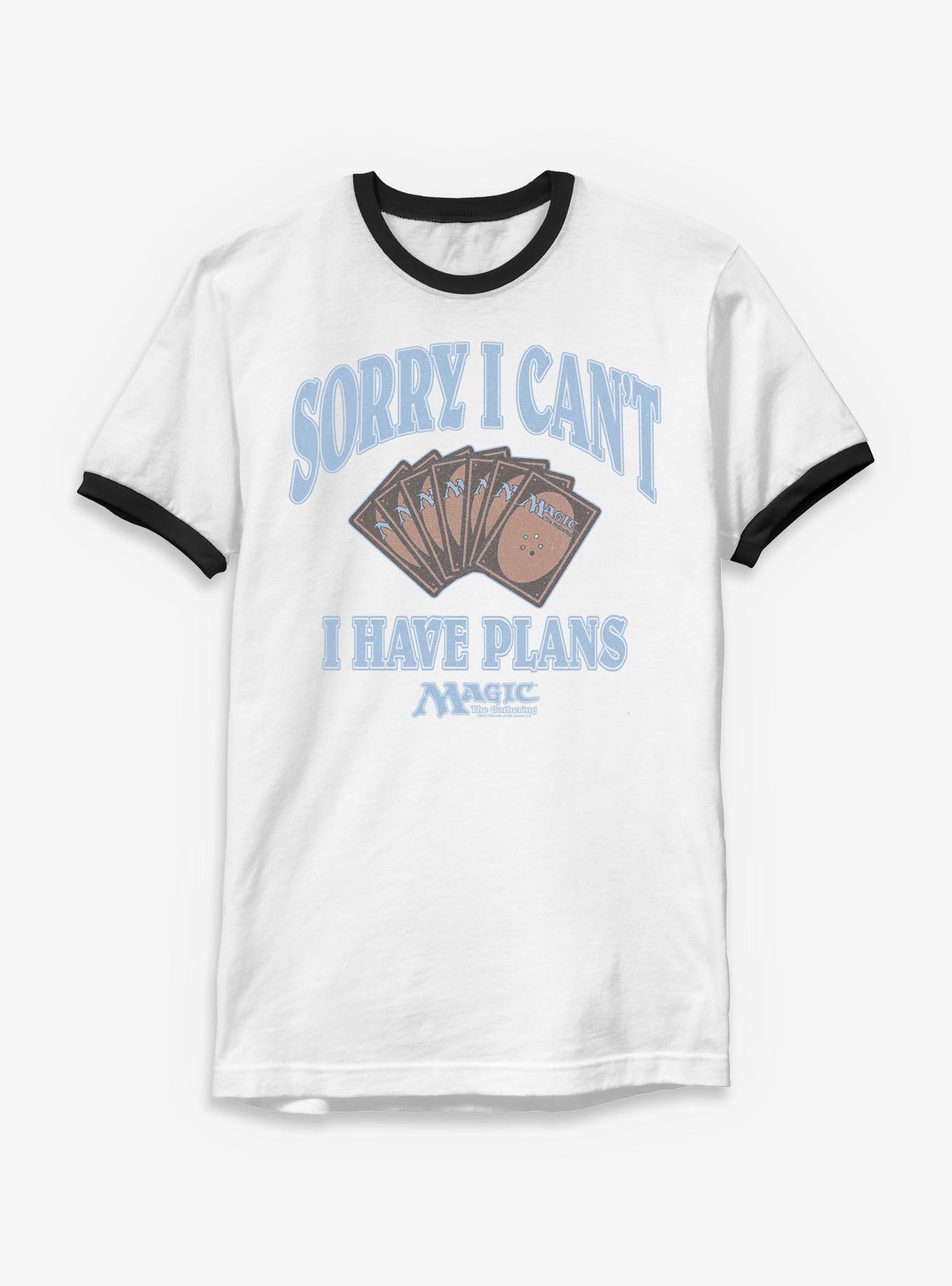 Magic: The Gathering Sorry I Have Plans Ringer T-Shirt, , hi-res