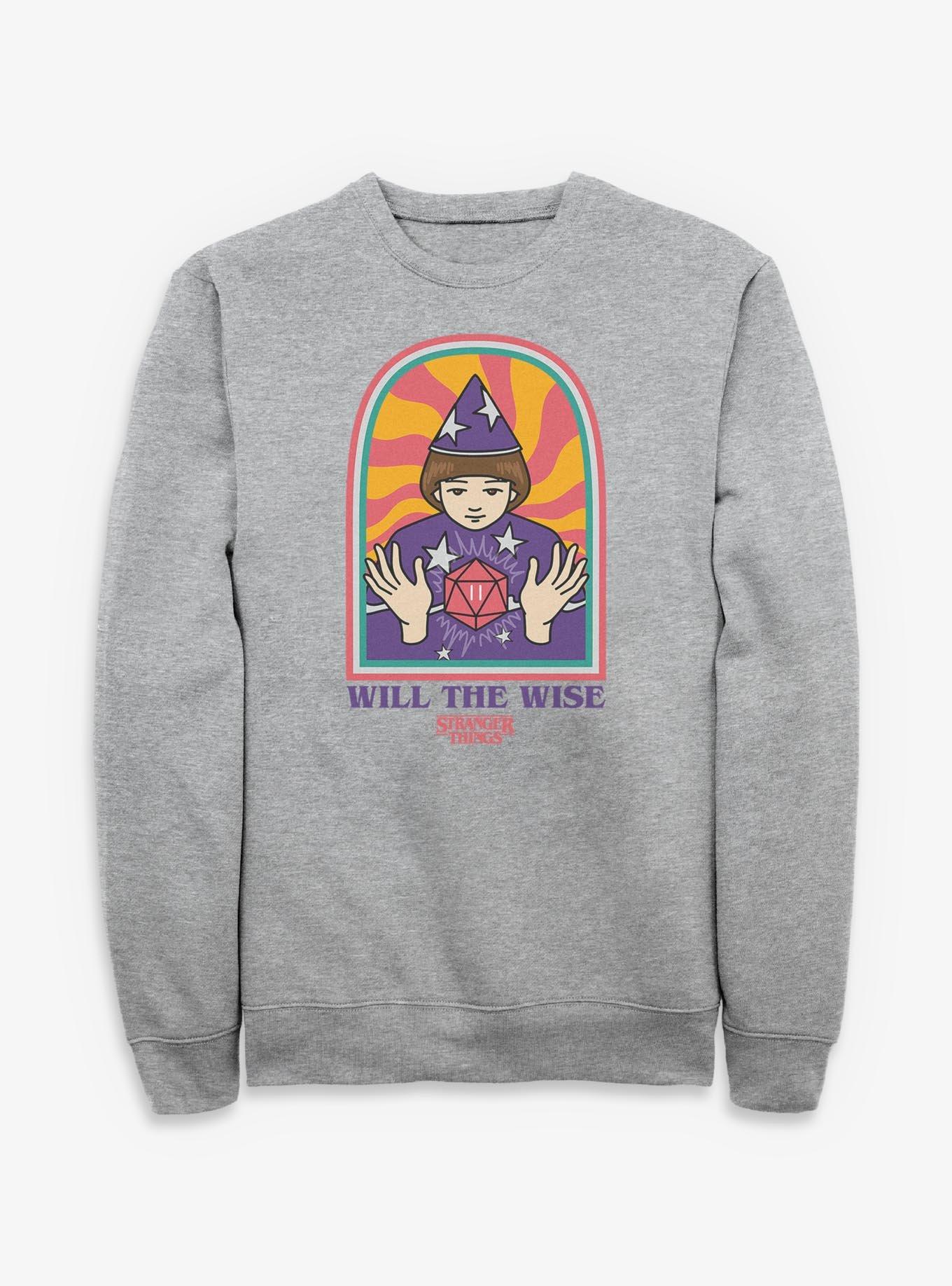Stranger Things Will The Wise Sweatshirt, ATH HTR, hi-res view 1