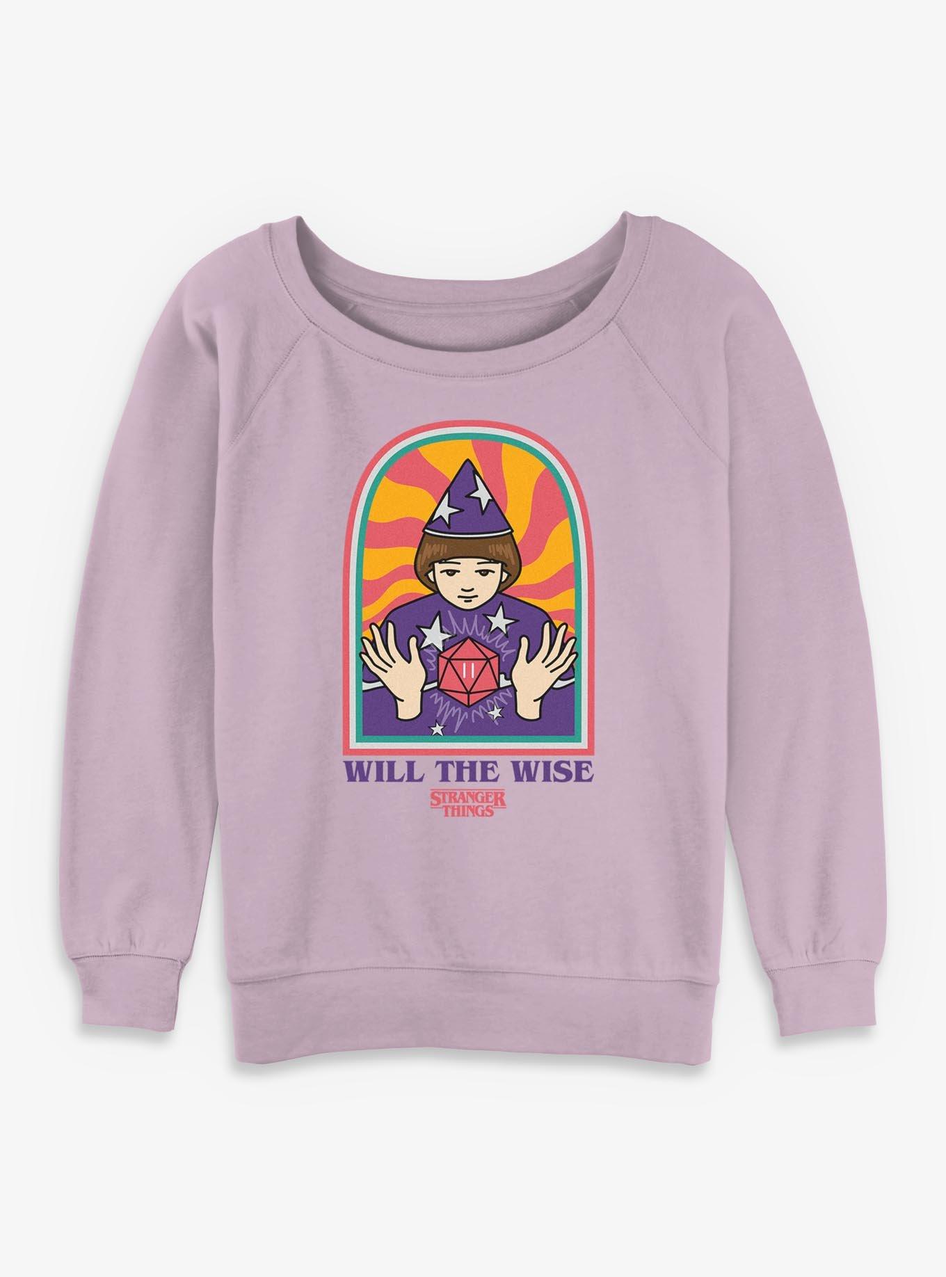 Stranger Things Will The Wise Girls Slouchy Sweatshirt, , hi-res