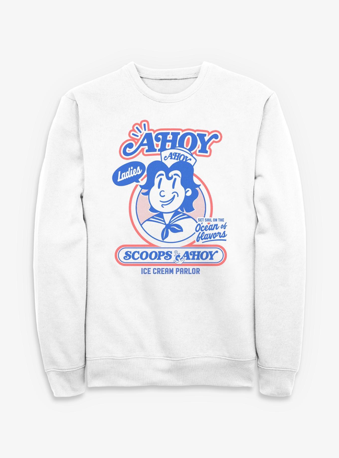 Stranger Things Retro Scoops Ahoy Ice Cream Sweatshirt, , hi-res