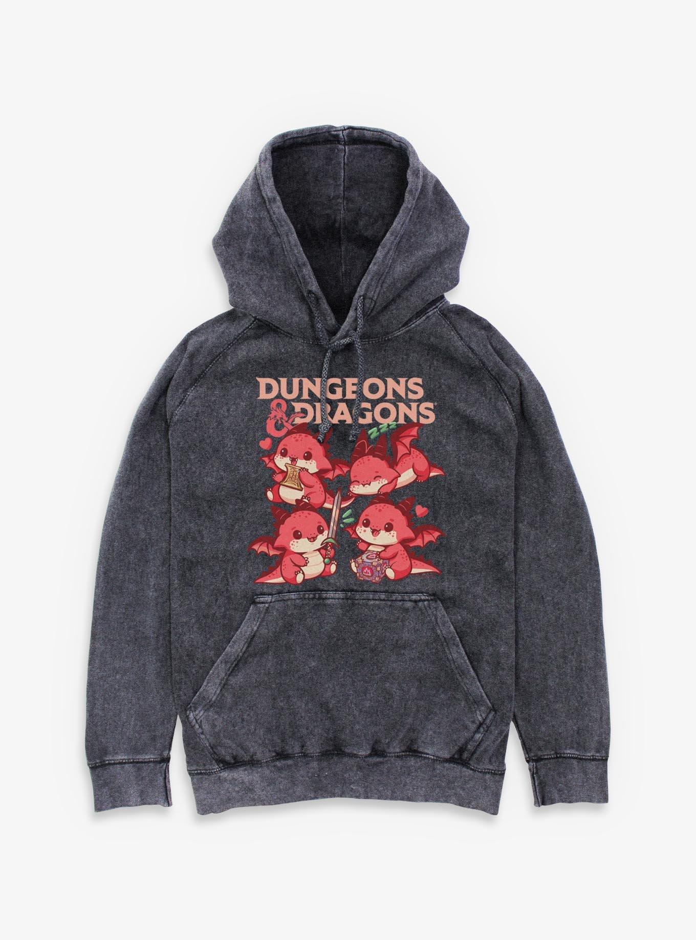 Dungeons & Dragons Cute Dragons Mineral Wash Hoodie, , hi-res
