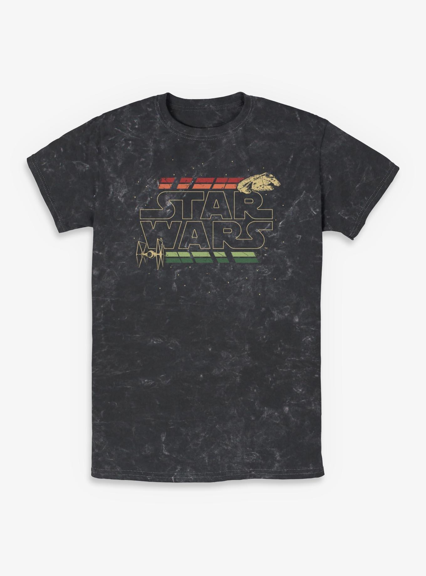 Star Wars Retro Wars Mineral Wash T-Shirt, , hi-res
