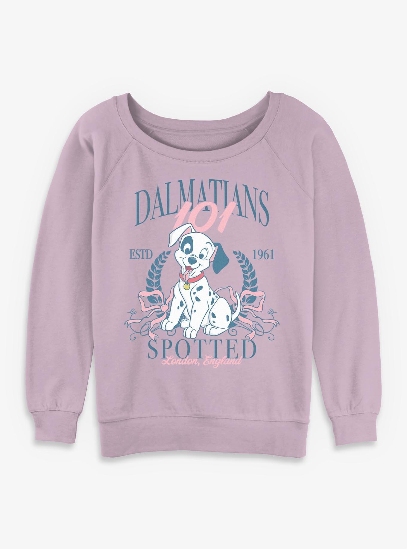 Disney 101 Dalmatians Puppy Prep Girls Slouchy Sweatshirt, , hi-res