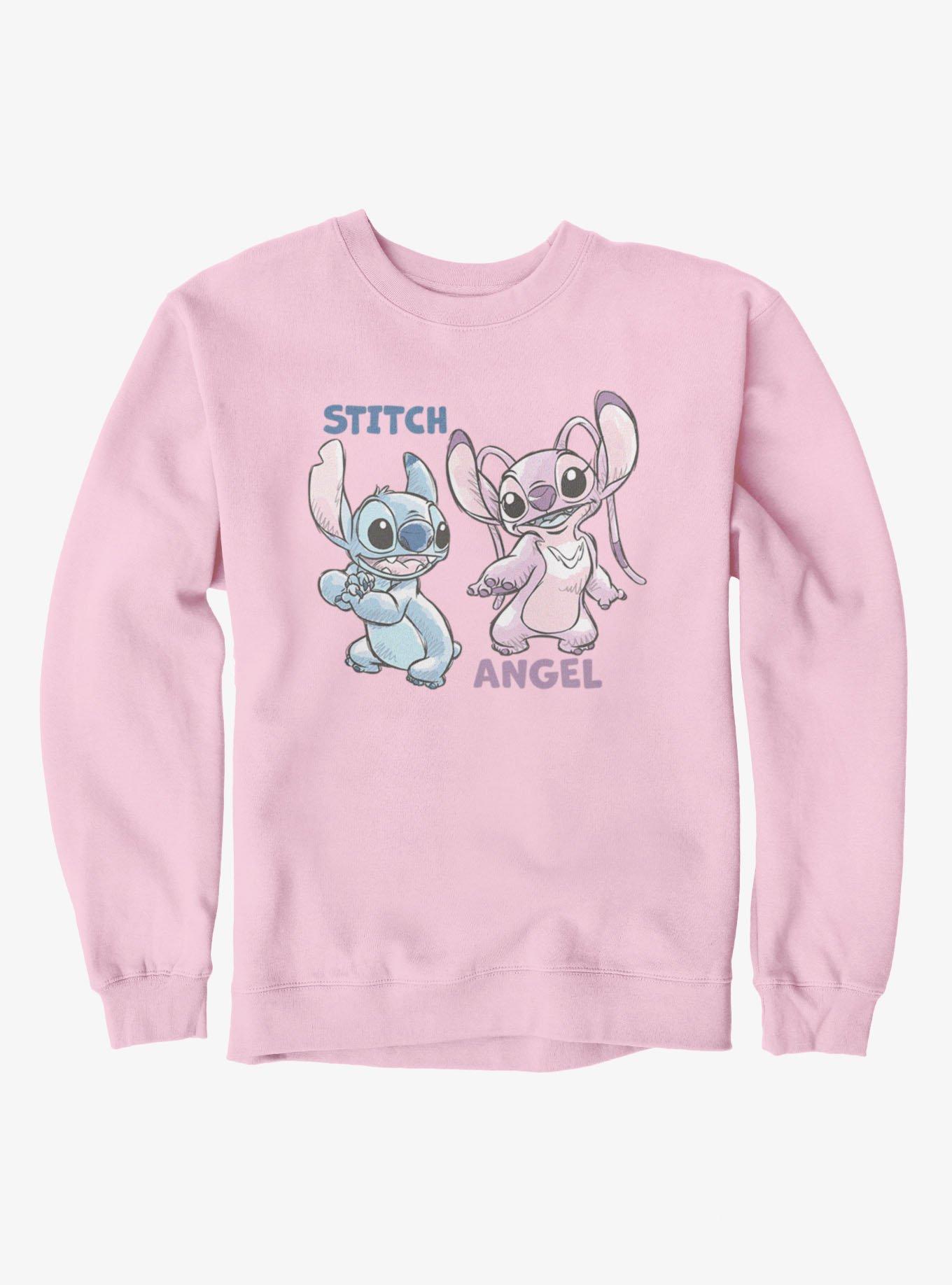 Disney Lilo & Stitch Angel And Stitch Sketches Sweatshirt