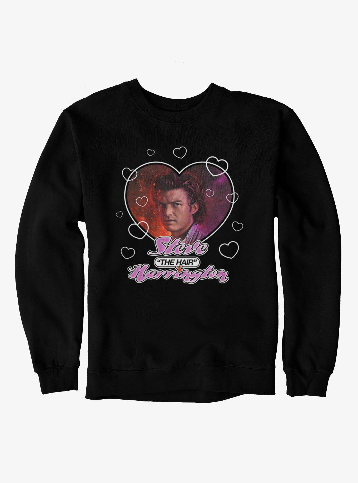 Stranger Things Steve The Hair Harrington Heart Throb Sweatshirt, , hi-res view 1