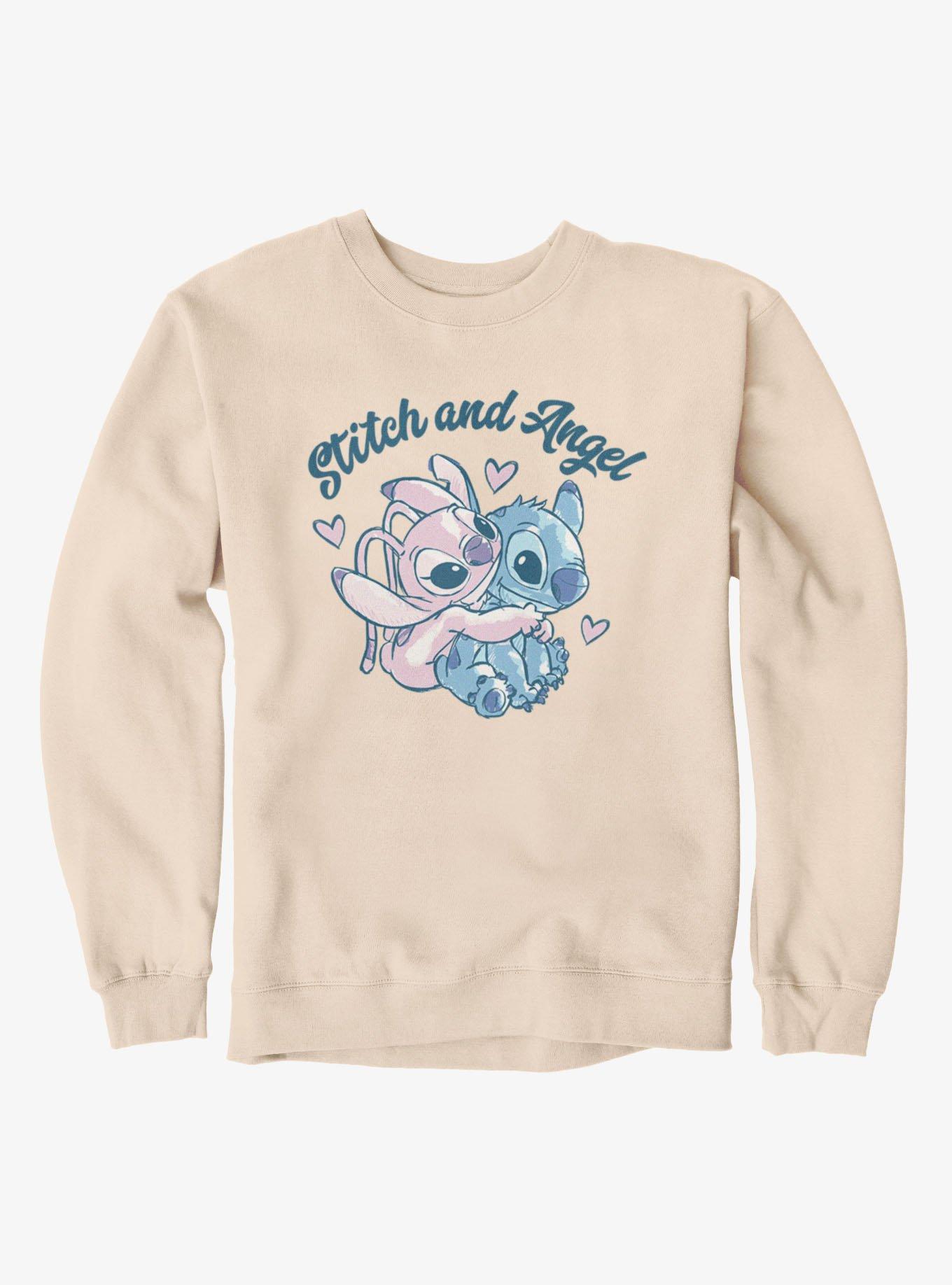 Disney Lilo & Stitch Stitch And Angel Heart Hug Sweatshirt