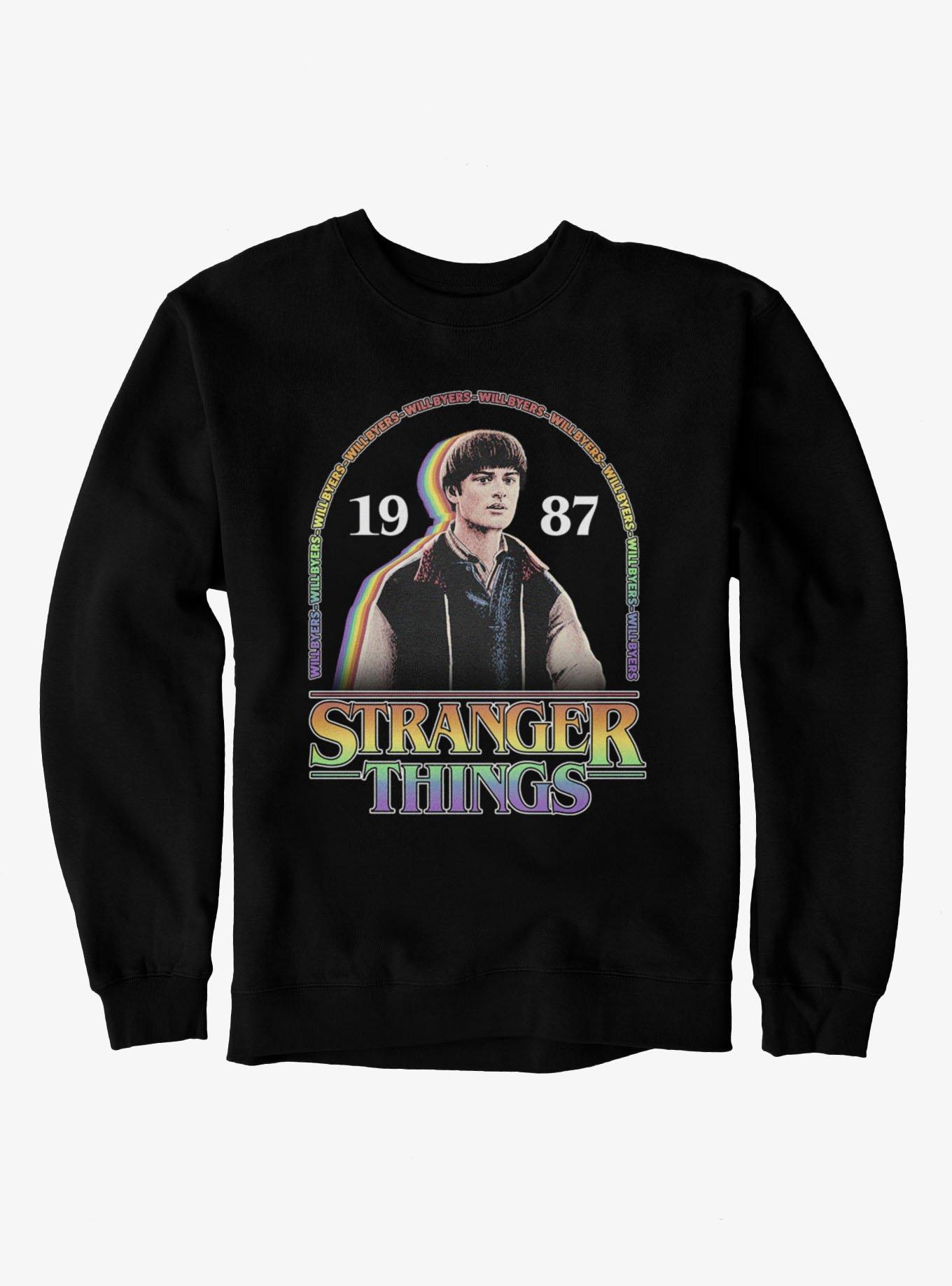 Stranger Things Will Byers 1987 Rainbow Arch Sweatshirt, , hi-res
