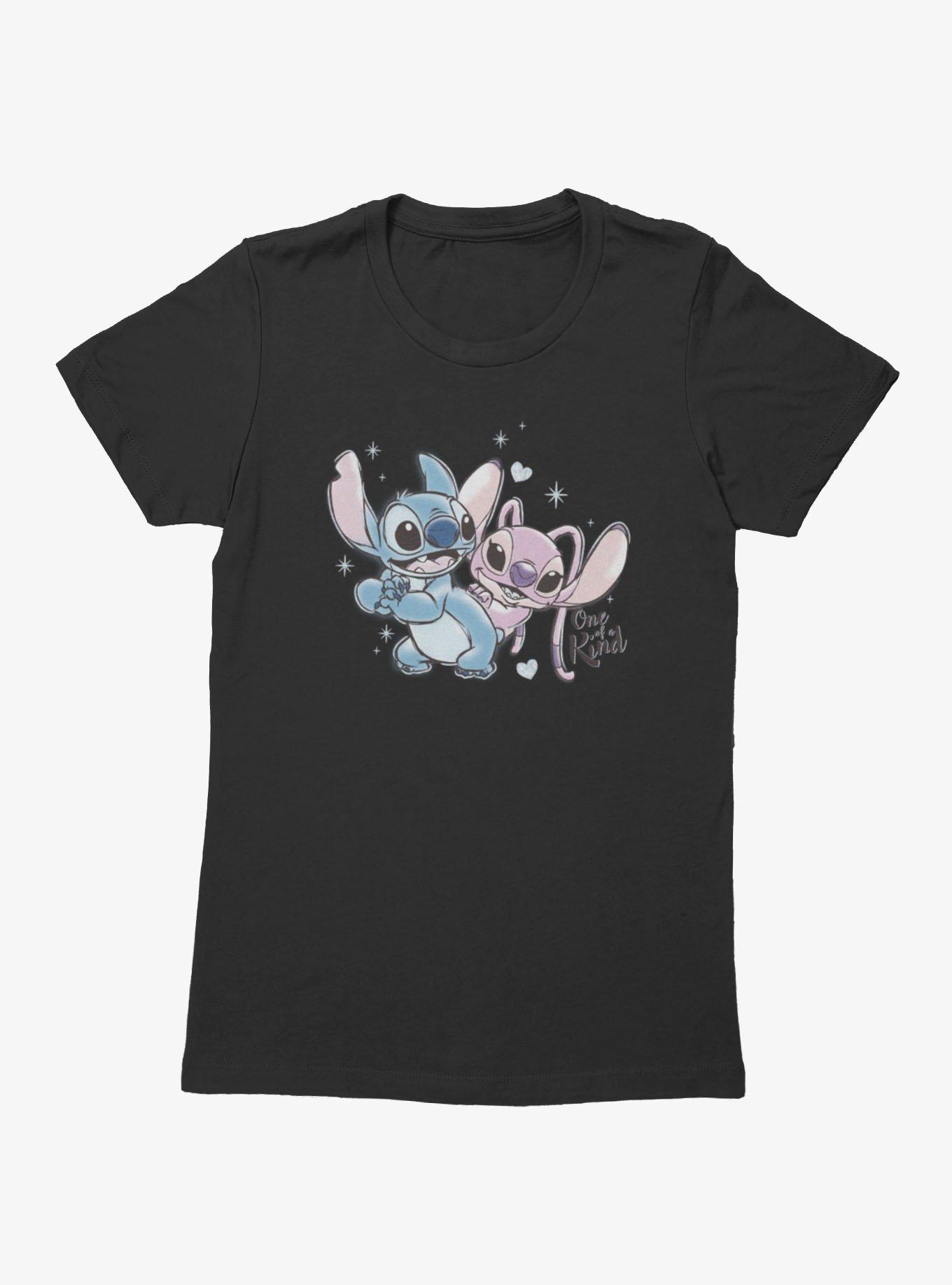 Disney Lilo & Stitch One Of A Kind Angel And Stitch Womens T-Shirt, , hi-res