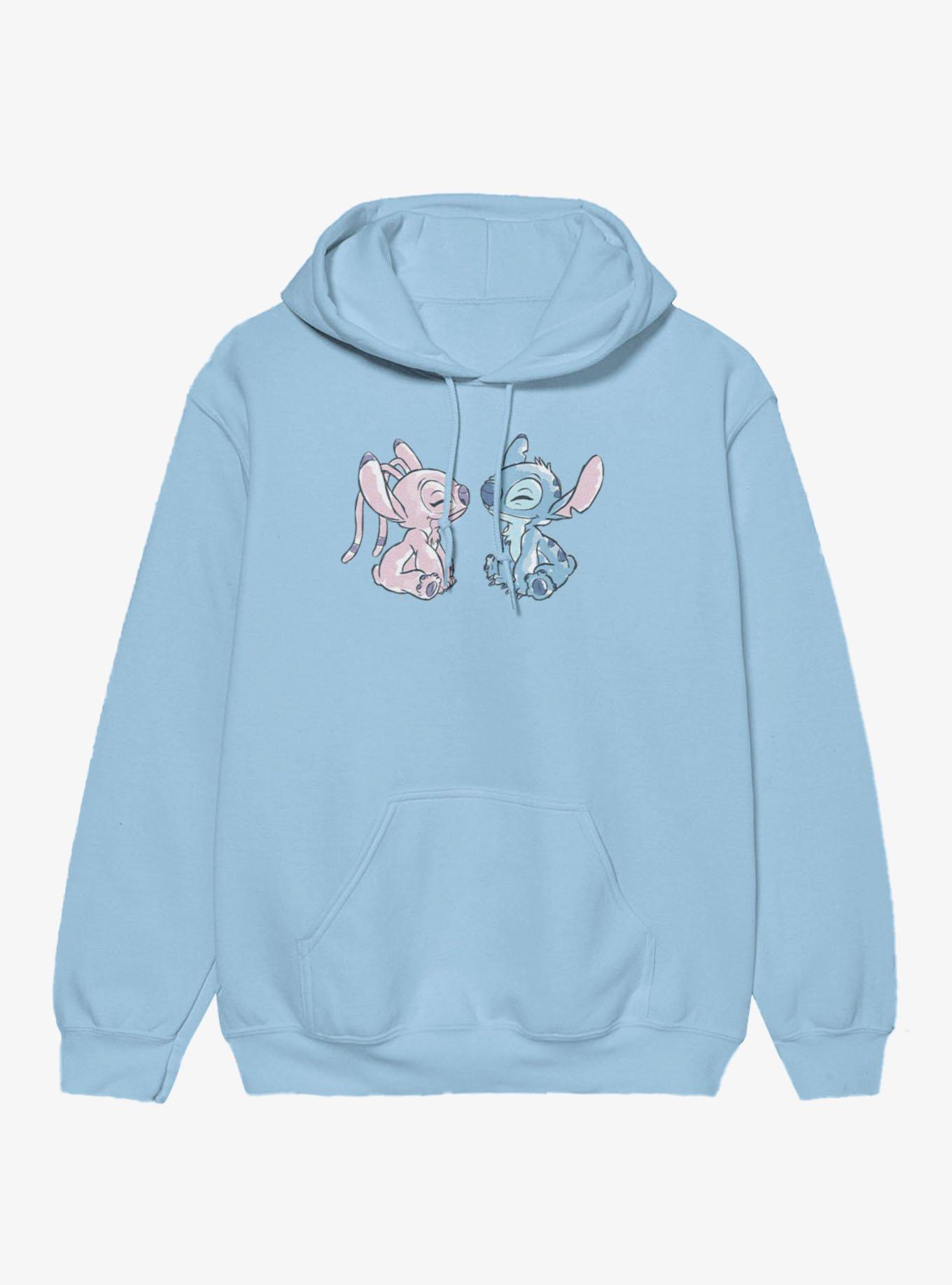 Disney Lilo & Stitch Angel And Stitch Cute Love Hoodie, , hi-res